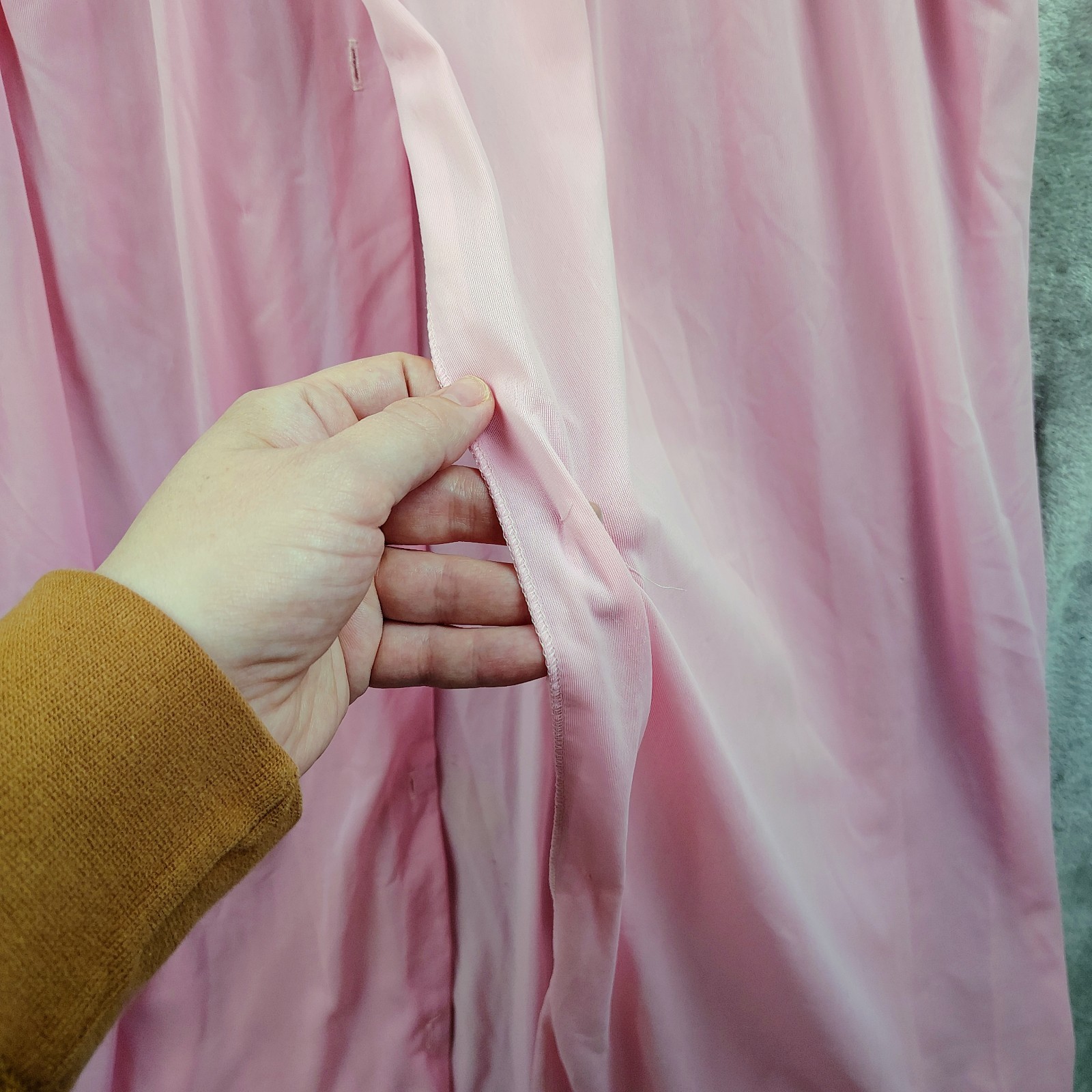 VINTAGE KELLY REED PINK ROBE Size 26W Night Gown Embroidered