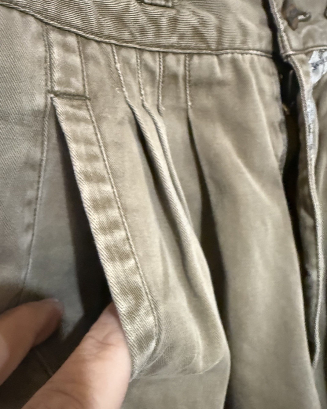 Vintage Y2K Jordache High Waist Jeans Khaki Barrel Leg Size 7/8 Pleats Mom Jeans