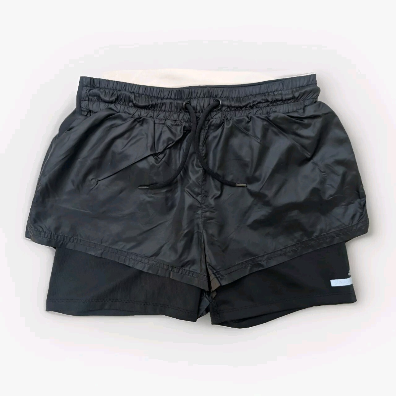 ADIDAS Stella McCartney Glanz Nylon Shorts Running Womens Gym S Vintage Sports