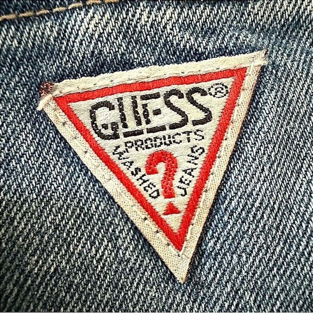 👖🛼 GEORGES MARCIANO for GUESS Tapered Blue Ankle-Zip Jeans | Vintage 80s Sz 30