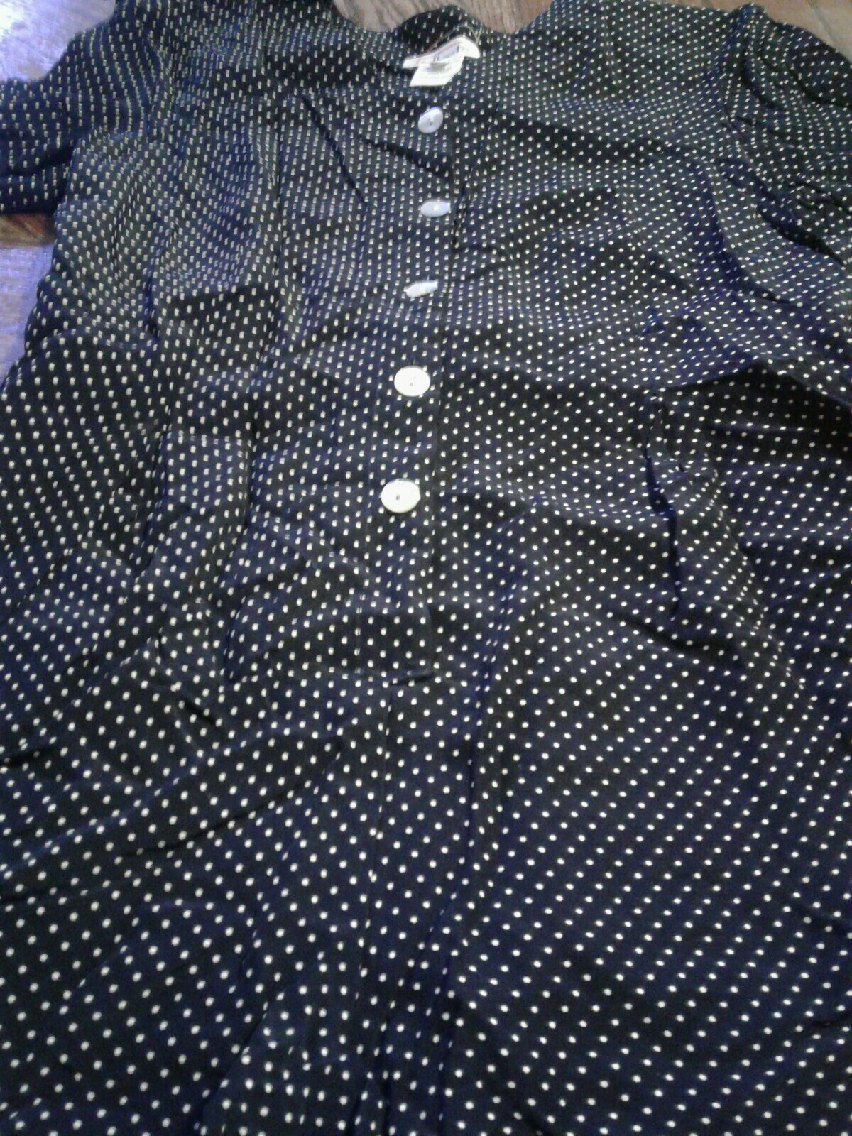 Vintage Talbots Polka Dot Dress Size 4 (cb33)