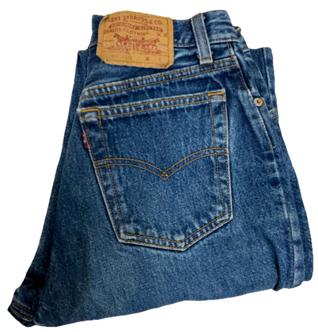 Vintage 1990 Levi’s 550 Women’s Size 7L Made in USA High Rise Tapered Leg 27×32