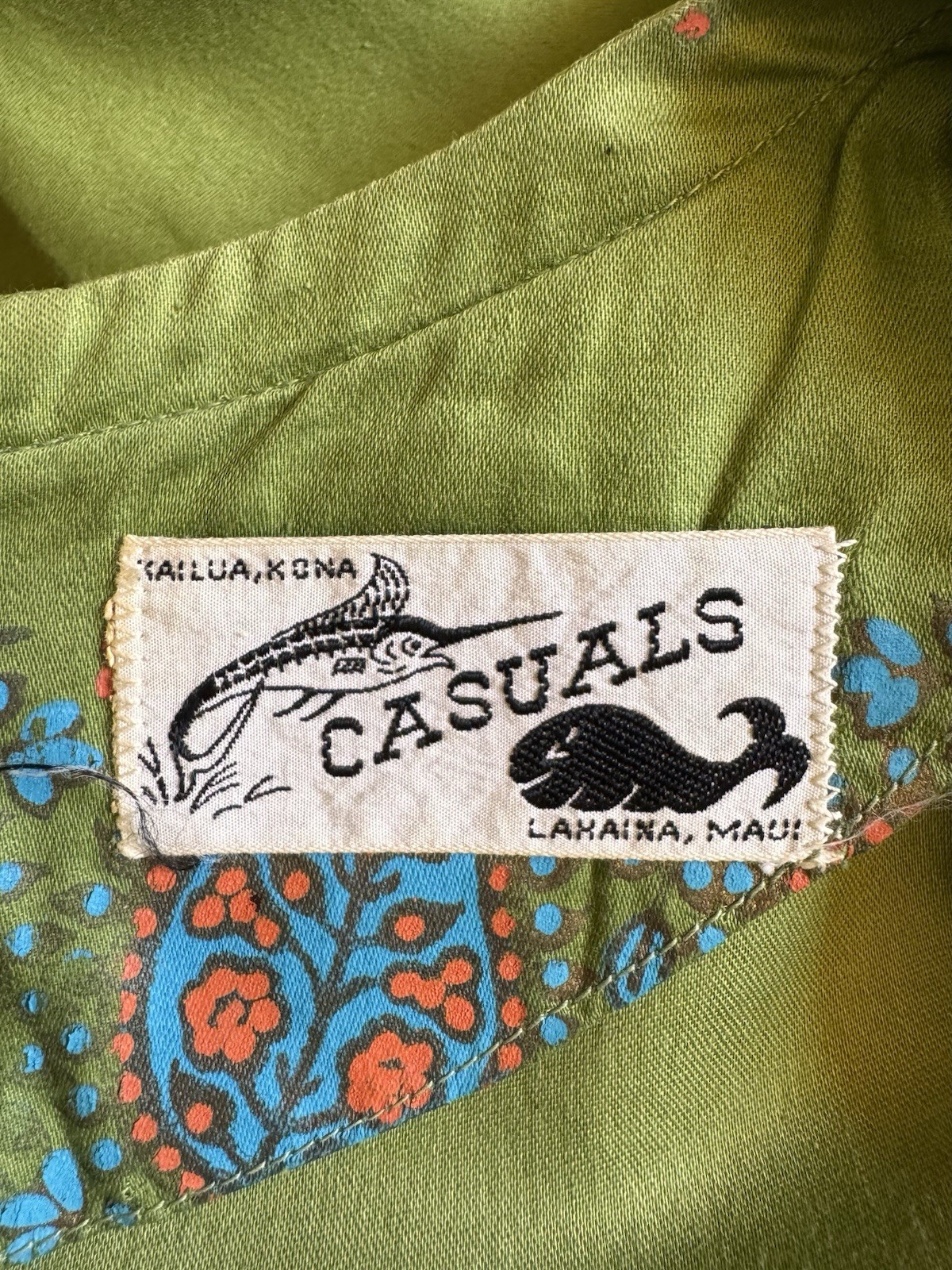 1960s Casuals Lahaina Maui Hawaii Pake Muu Dress Tropical Tiki Resort Luau VTG