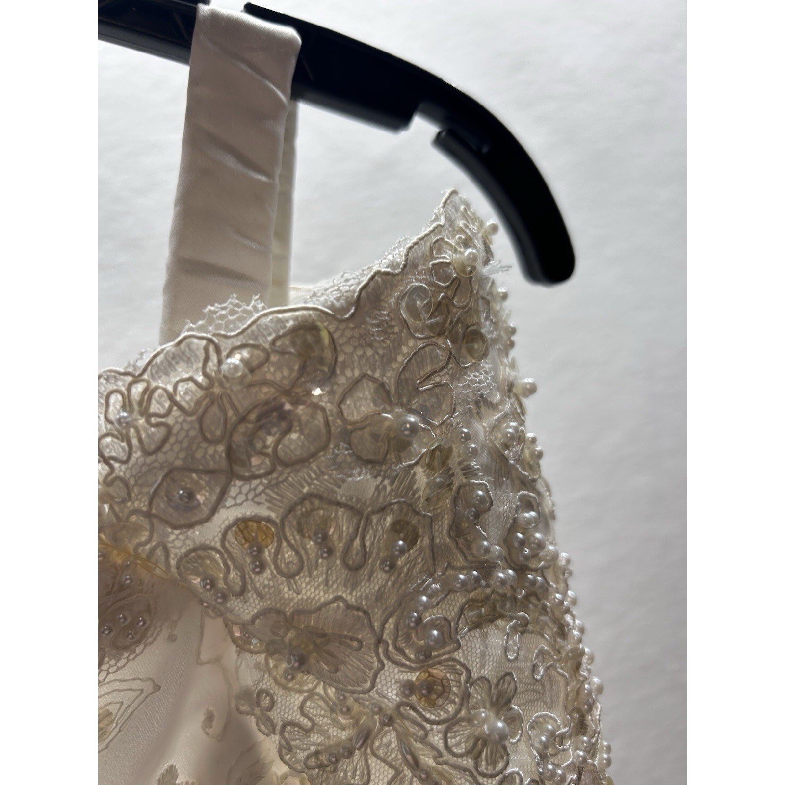 Bridal By Justine VTG Cocktail Bridal Dress Women’s Sz Small Sequined Beaded EUC