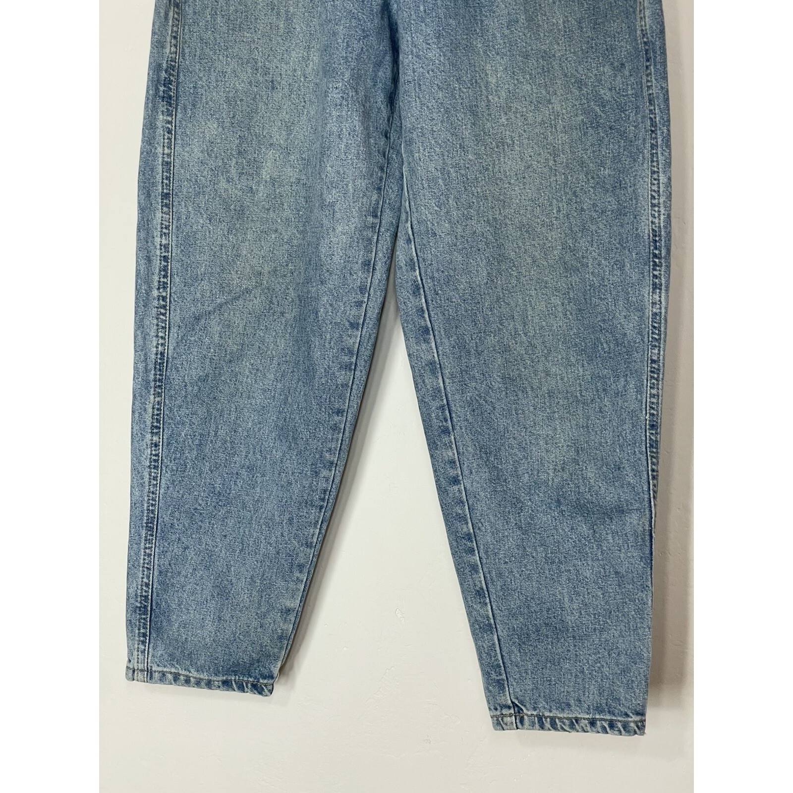 VTG 80s BRITTANIA Jeans Denim Petite SZ 5 High Waist Baggy Tapered ( See Flaws