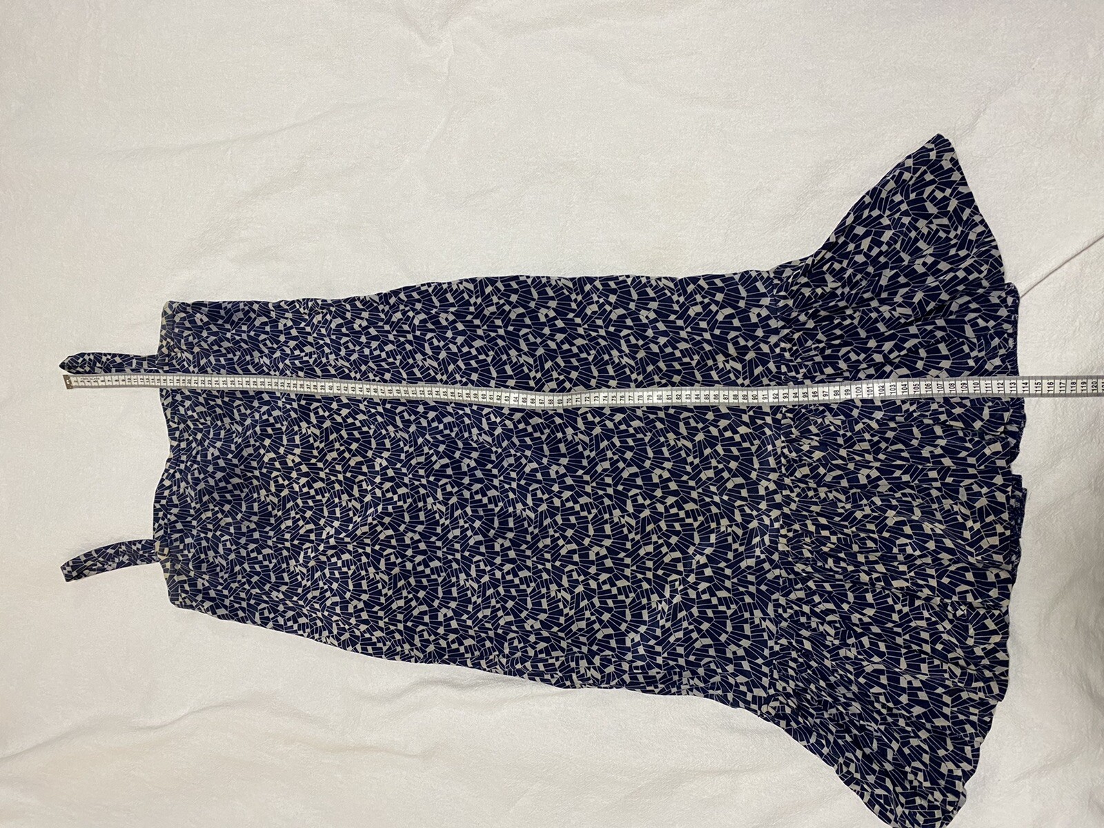 Vintage Georges Rech 100% SILK Sz XXS 70s Retro Paris France Navy Strappy Dress