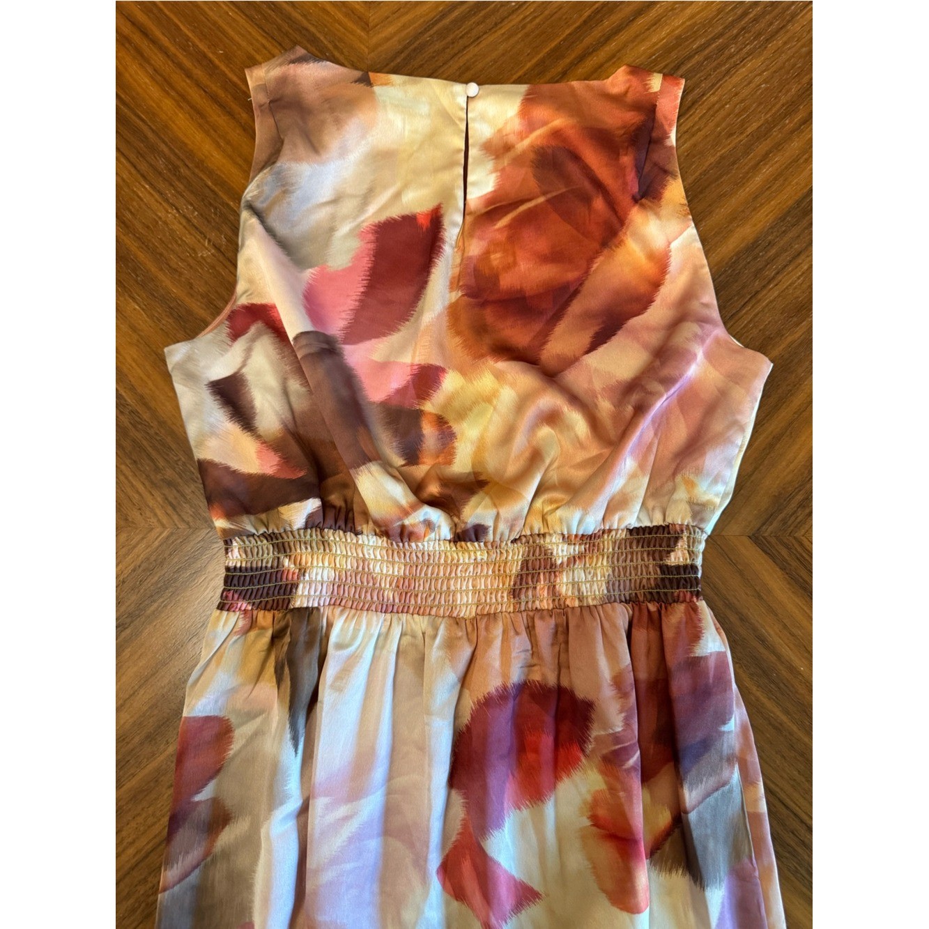 Halogen Floral Satin Maxi Dress Wedding Guest Garden Party Size S