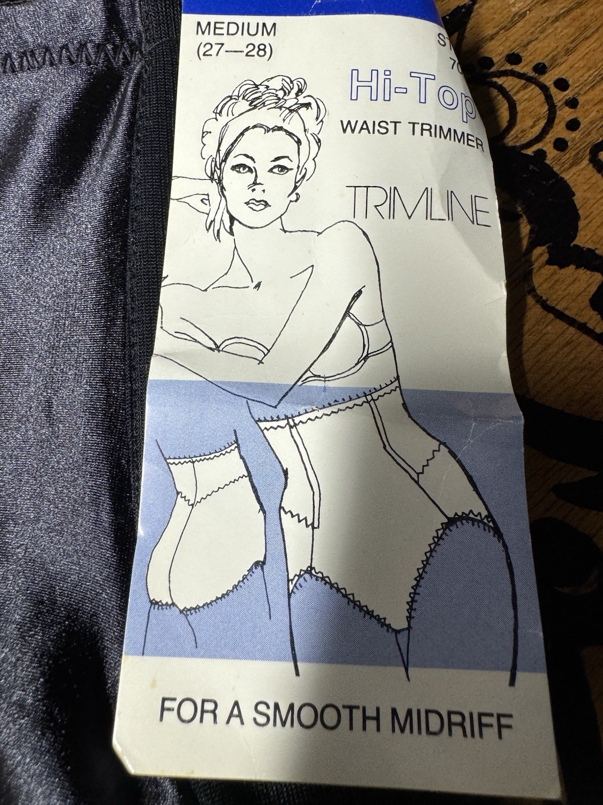 VINTAGE TRIMLINE HI TOP WAIST TRIMMER PANTY. SIZE MEDIUM 27/28. NEW!