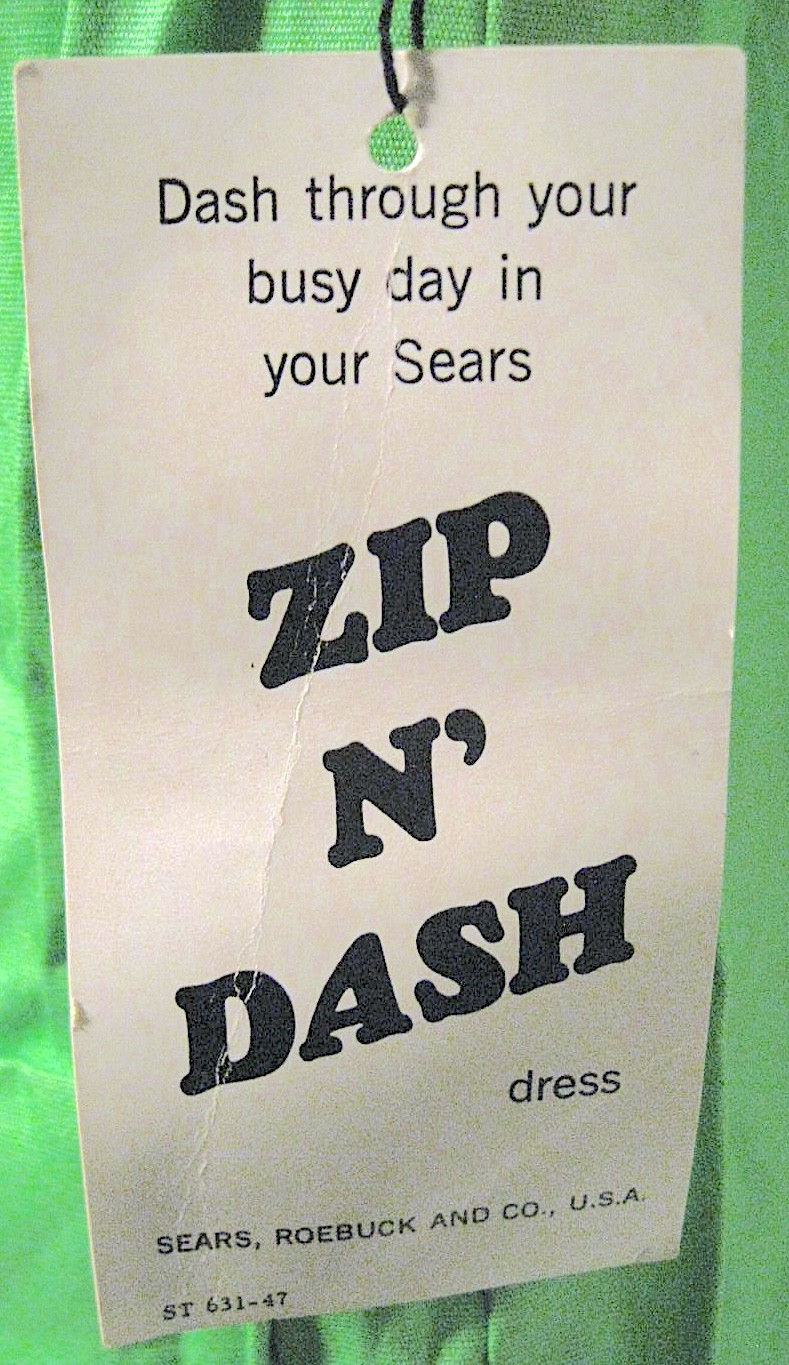 Sears Zip & Dash Culotte Romper Green – Vintage 1970s NWT Deadstock