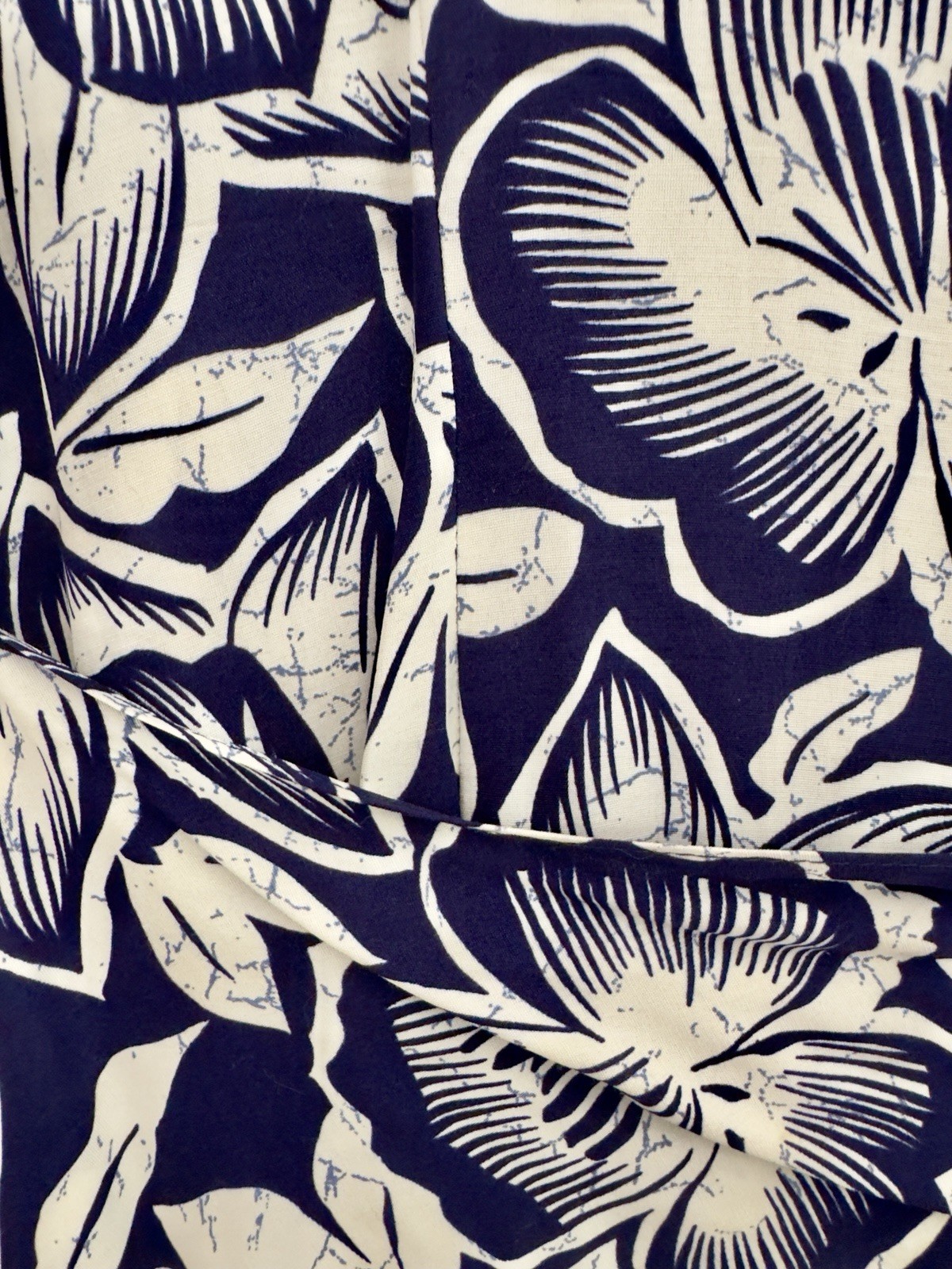 VTG Phoebe 80s 40s Style Sexy Sarong Skirt Hip Ruffle Tropical Print Dress 6