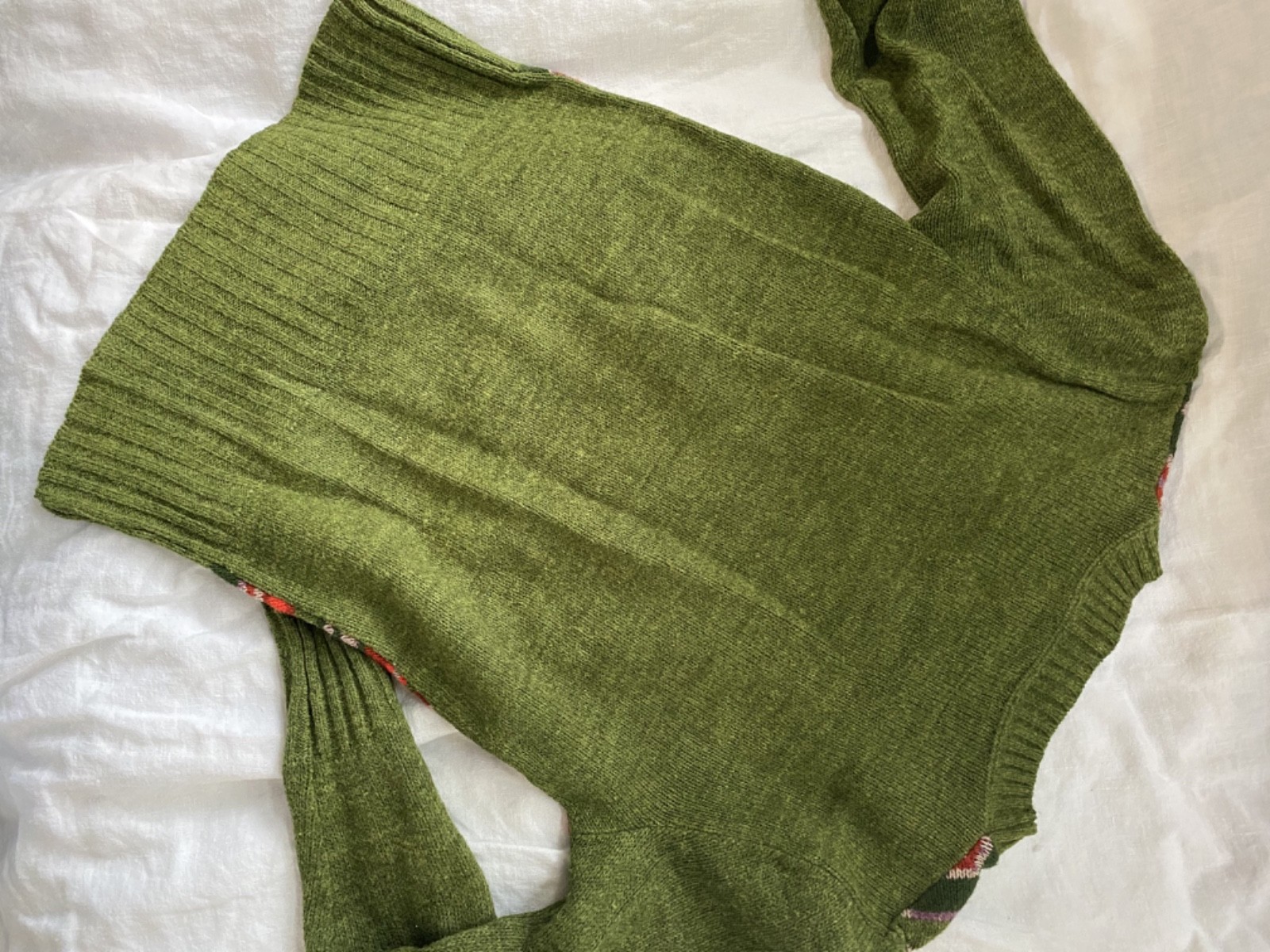 Women’s Fun Colorful Vintage Long sleeve Sweater, Wool Blend, Xsmall, Small