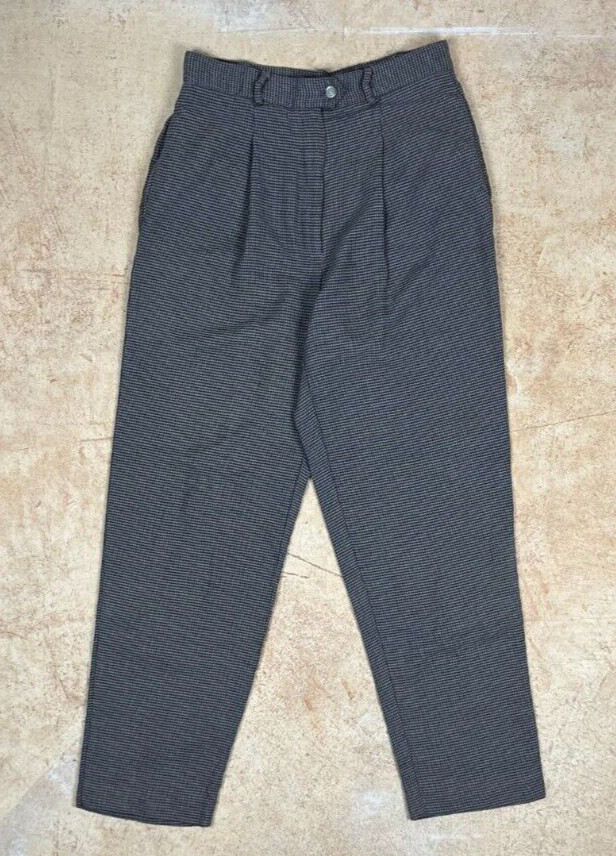 Vintage Paul Harris Design Multi-Color High-Waisted & Pleated Pants