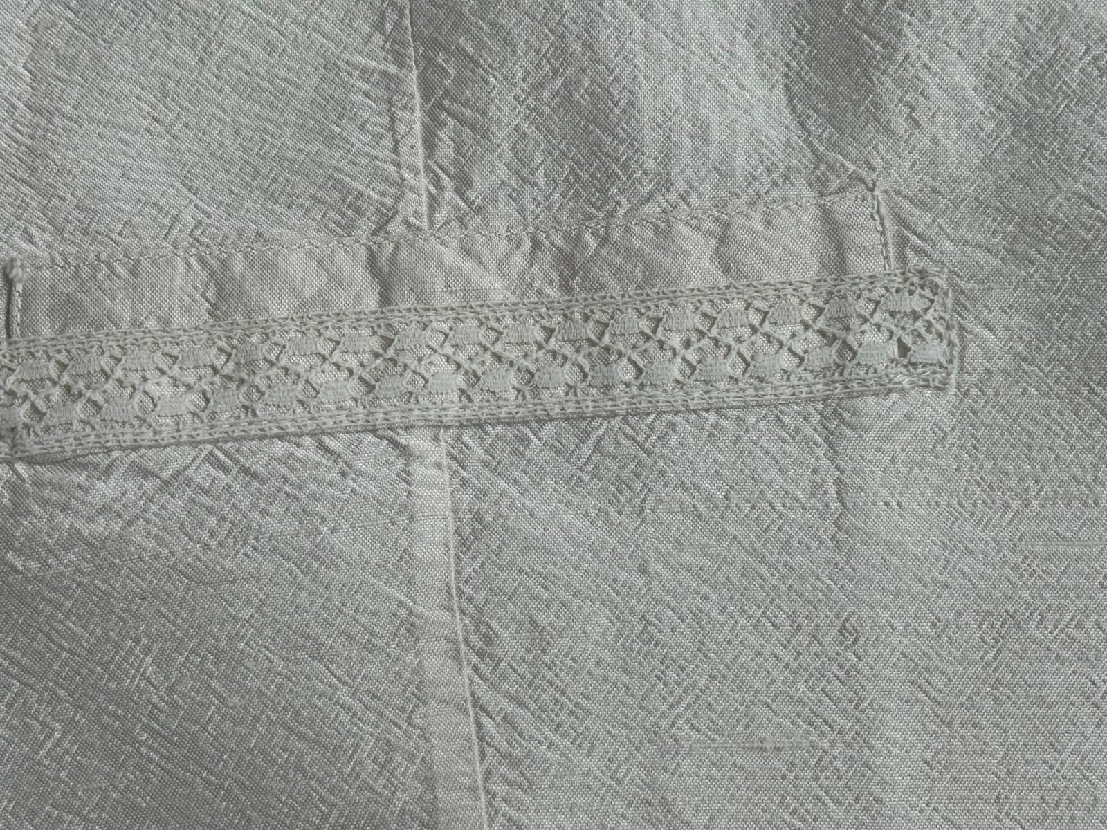 Vintage Silk Vest 40s/50s Paper Silk Lace Chinchback Size 38/40 Unique