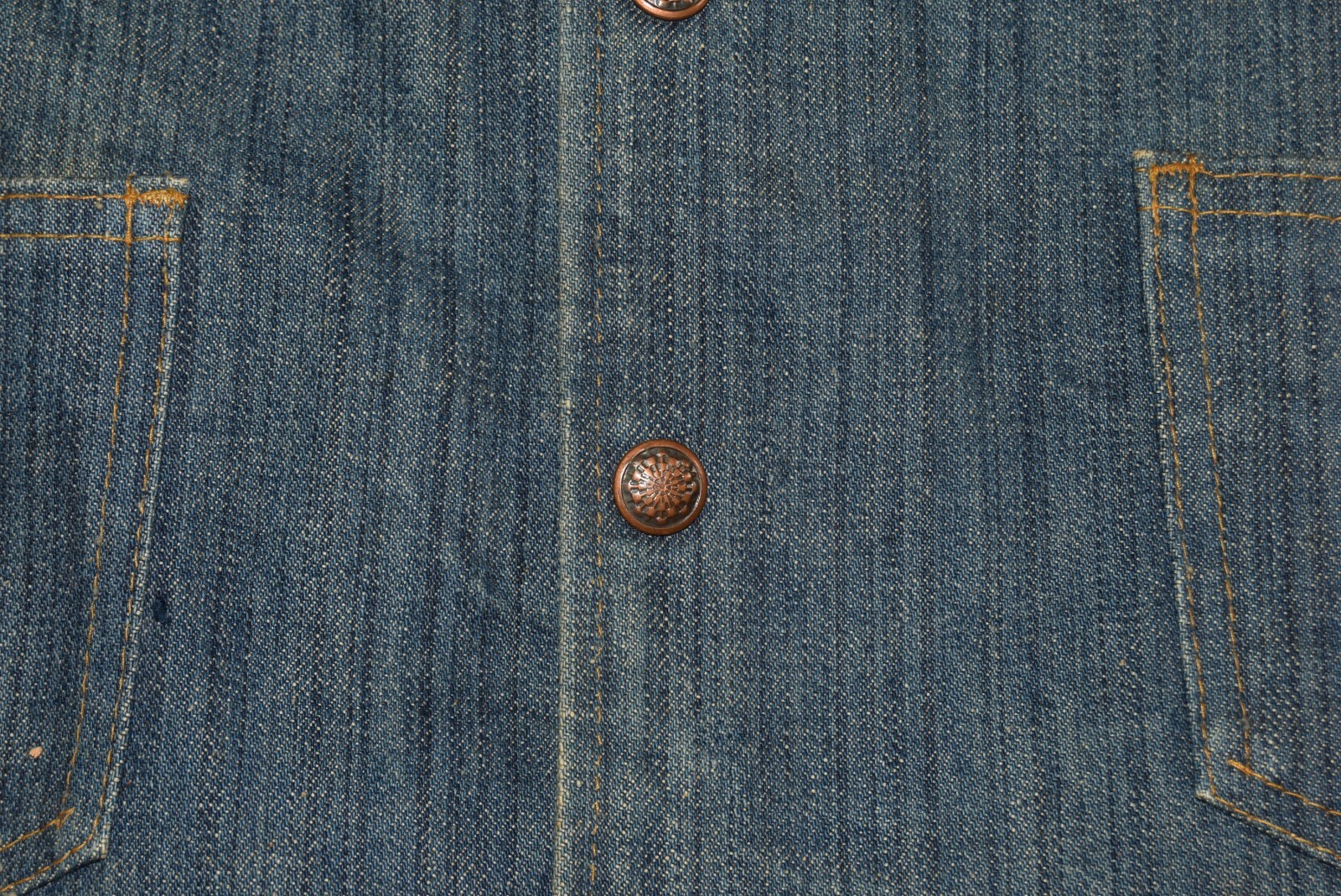 Vintage Denim Vest Womens Medium Western Snap Button Jean Jacket Hippy 80s