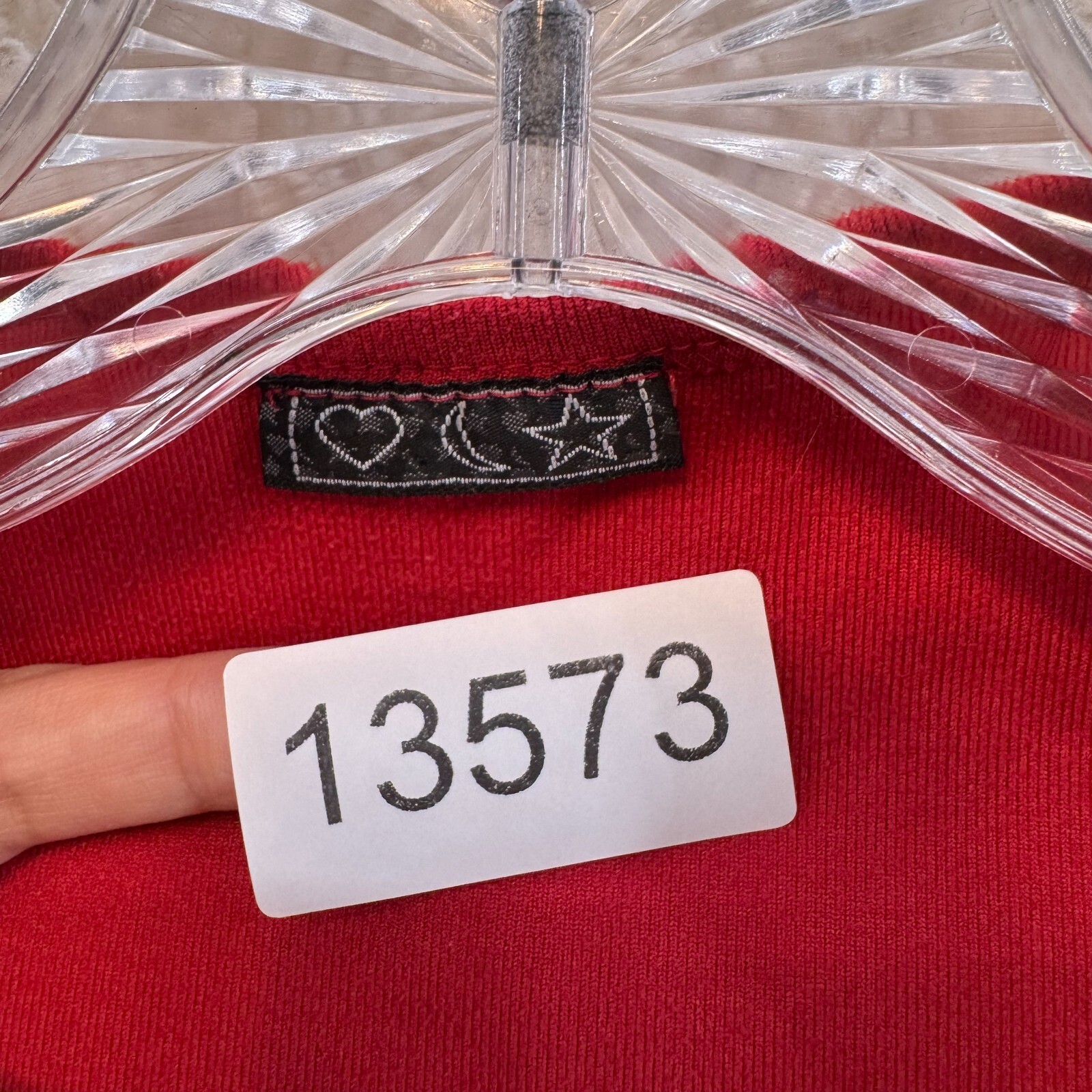 90s Y2K Rampage Vintage Top Medium Red Stretch Square Neck Corpcore Office