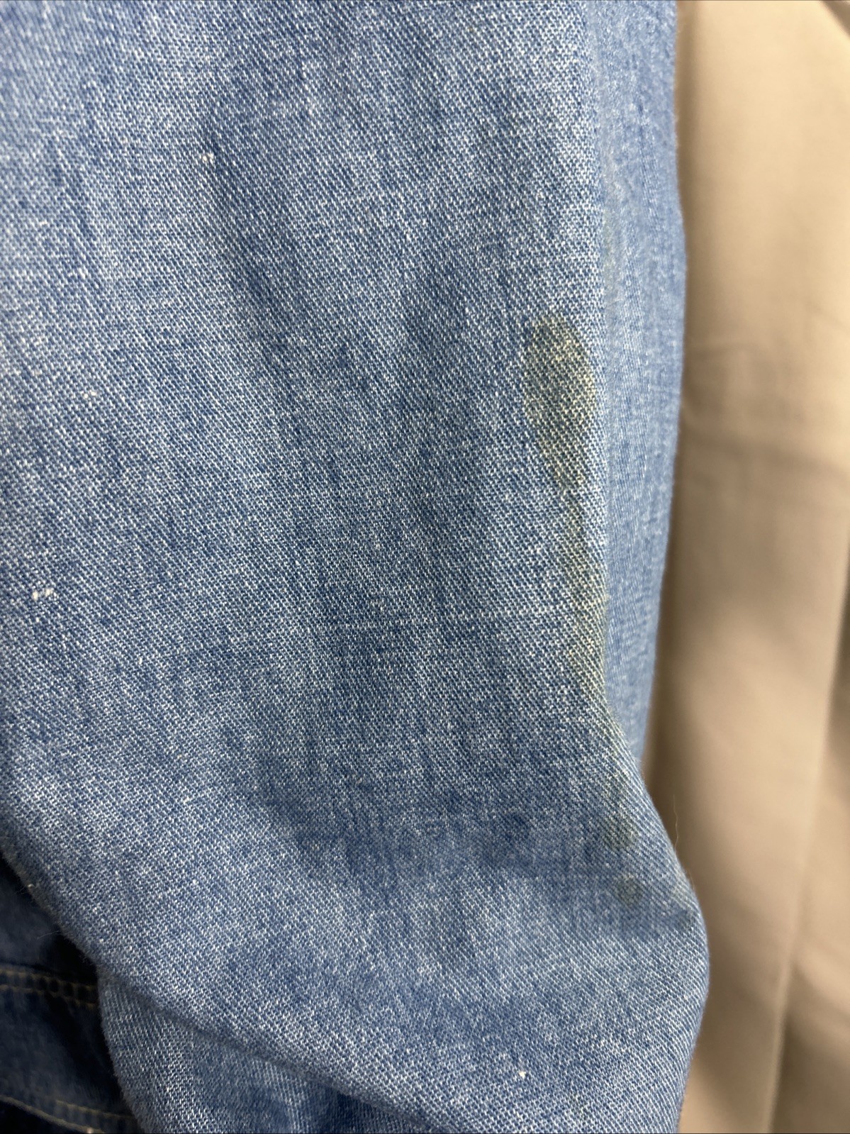 Vintage 1970s-90s Color Block Denim Farah boho Shirt Read M/L