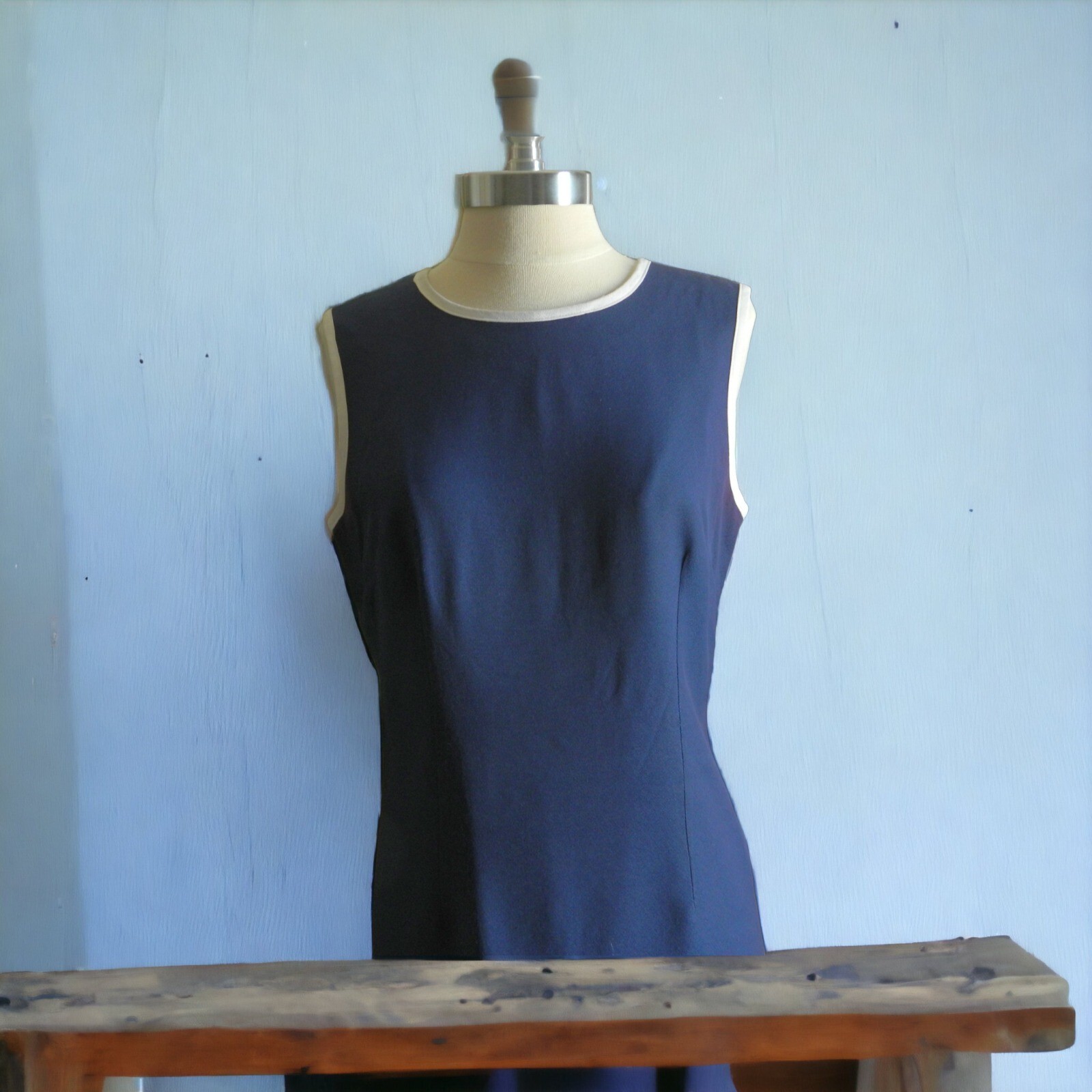 Dress Vintage CAREN DESIRÉE COMPANY CDC Navy Blue Size 10