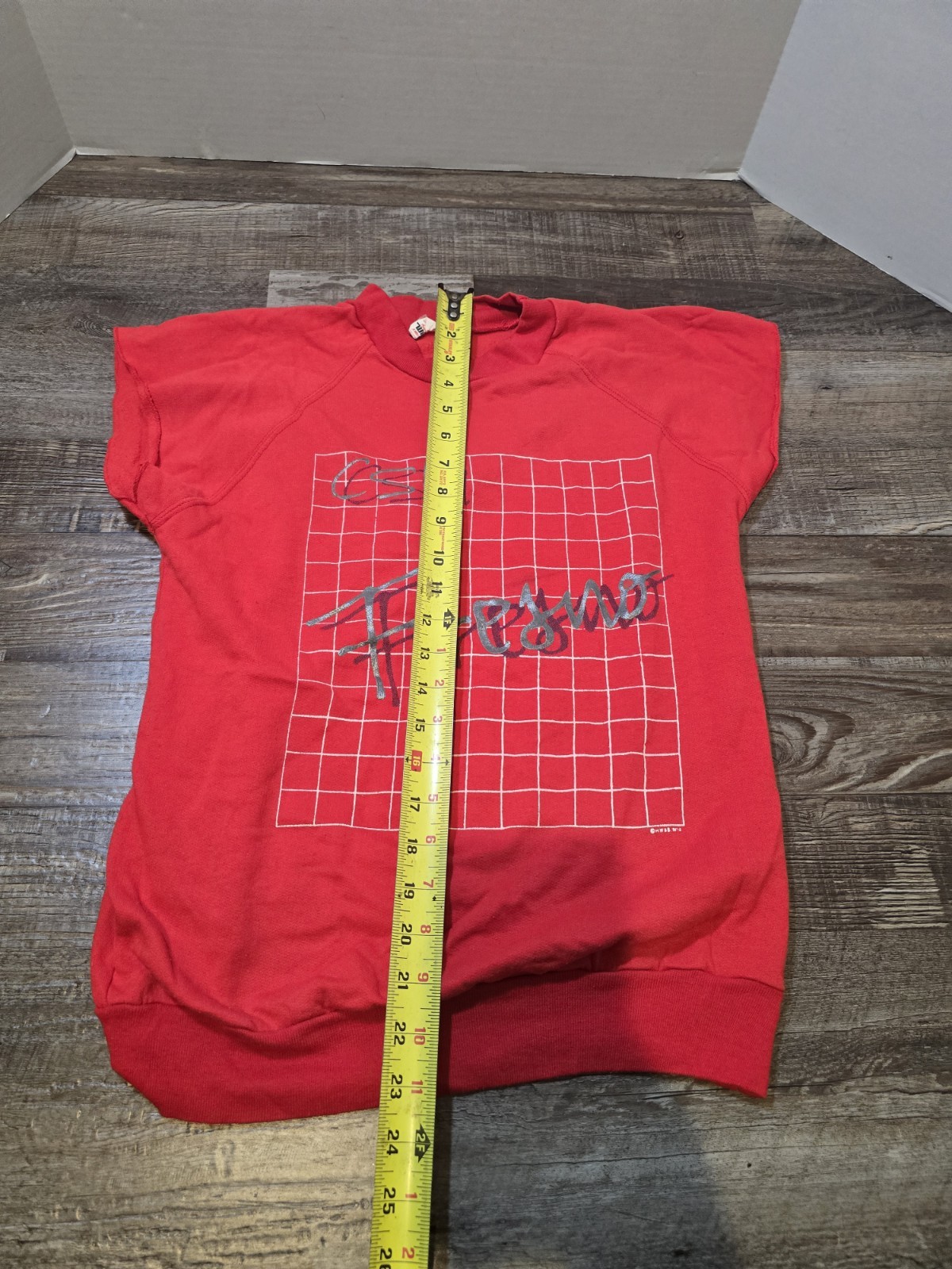 Vintage Fresno CSU Red Muscle T-shirt Medium #138