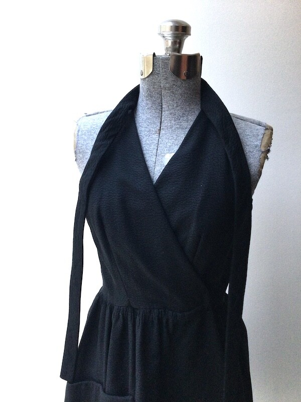 Vintage 1960’s Geoffrey Beene Plisse Halter Dress
