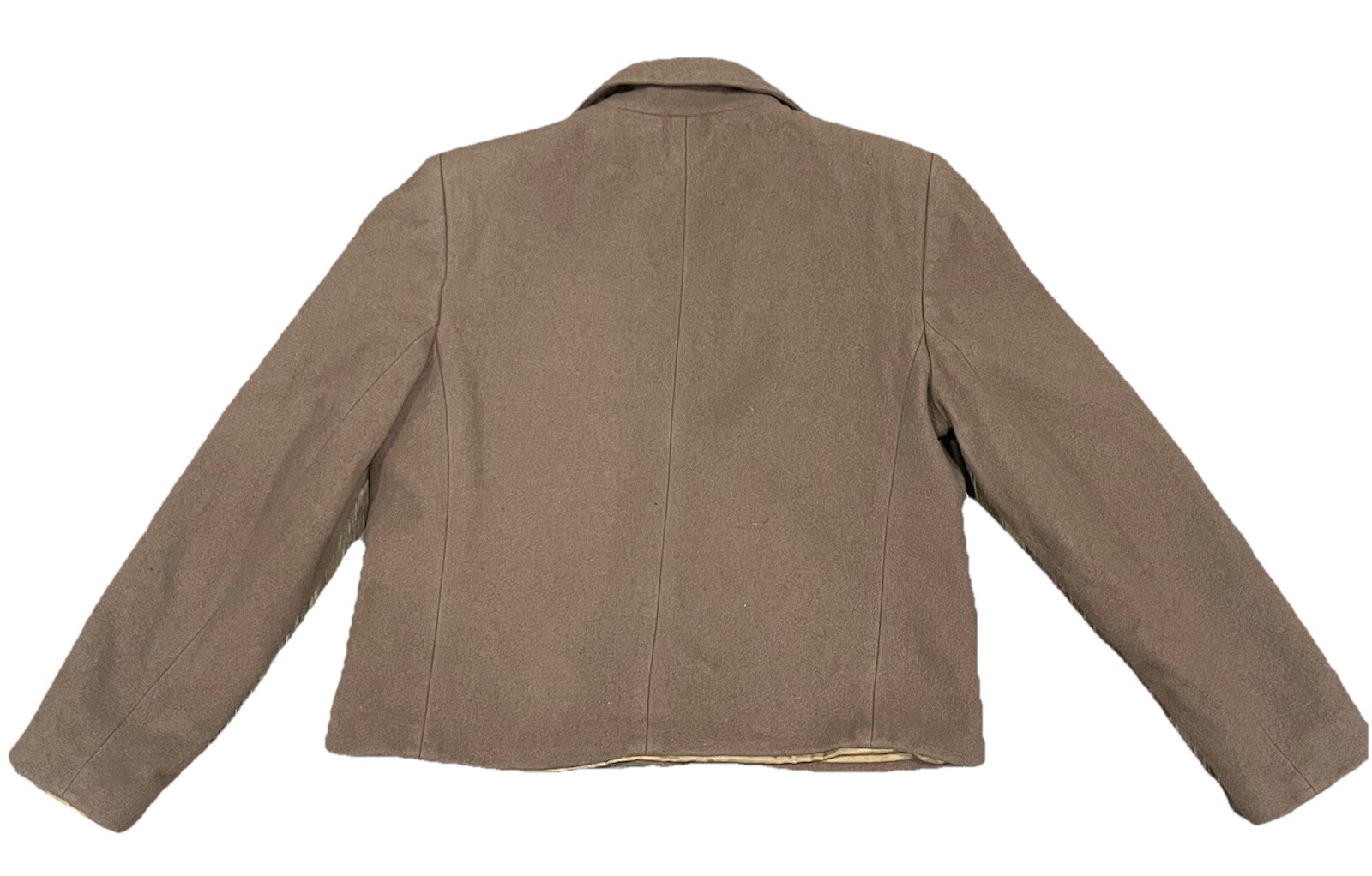 Vintage HARVE BENARD Womens Jacket Wool Cashemere Button Up Boxy Cropped Sz:Xs