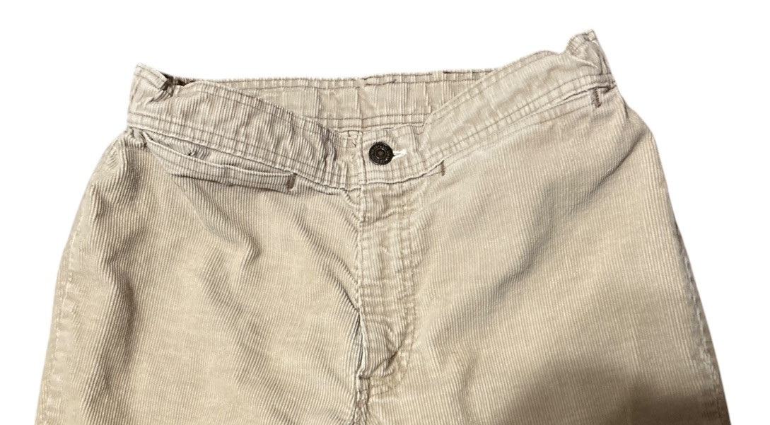 Vintage 70s Levis Bell Bottoms Corduroy Jeans Pants Womens 28×29 Beige Talon USA