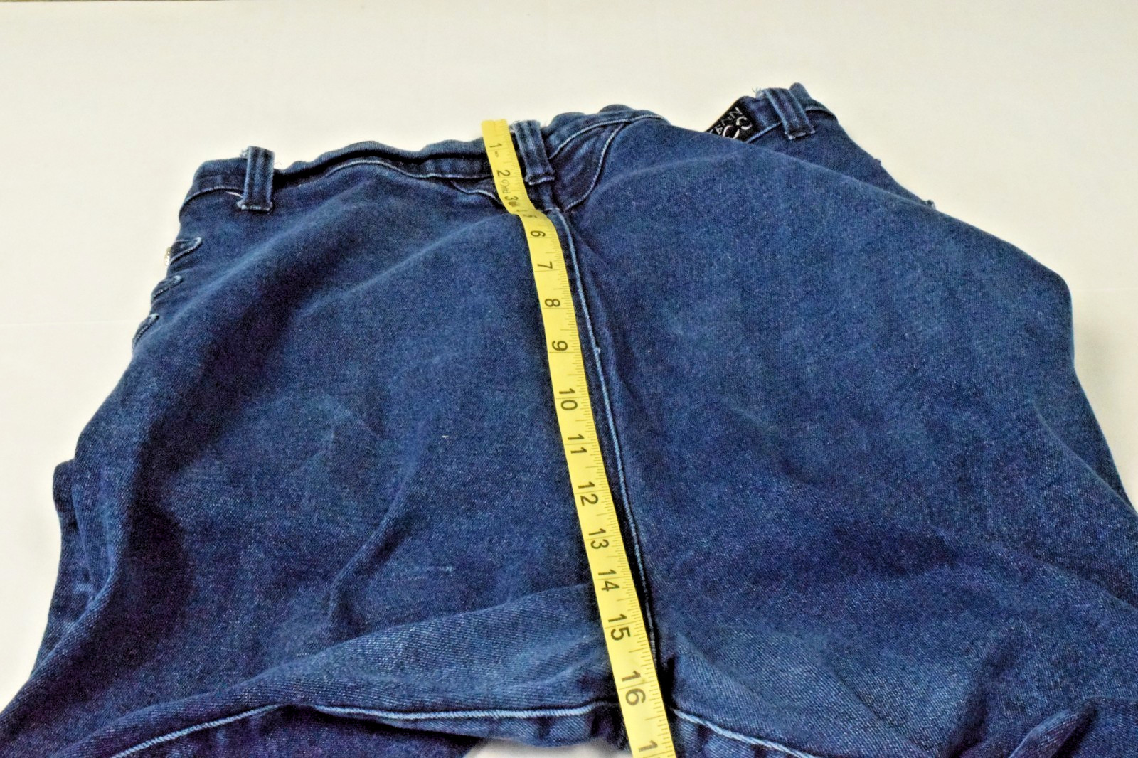 Vintage Jeans Western Ethics W32 L33 90s Blue Silver Heart Buttons High Waist