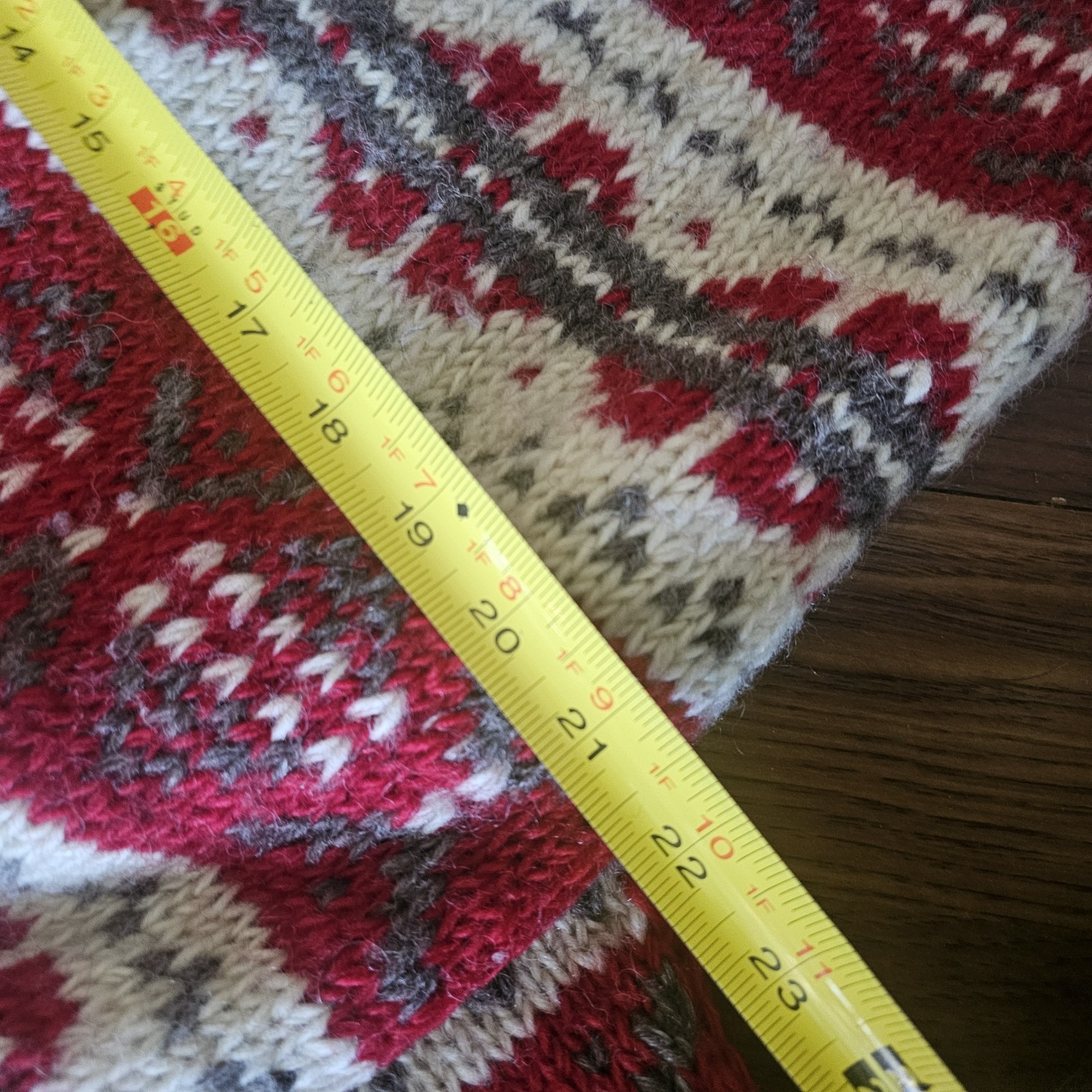 Vintage Leelanau Trail Cardigan Sweater Colorful Chunky Woman’s Sz L? Wool Kni