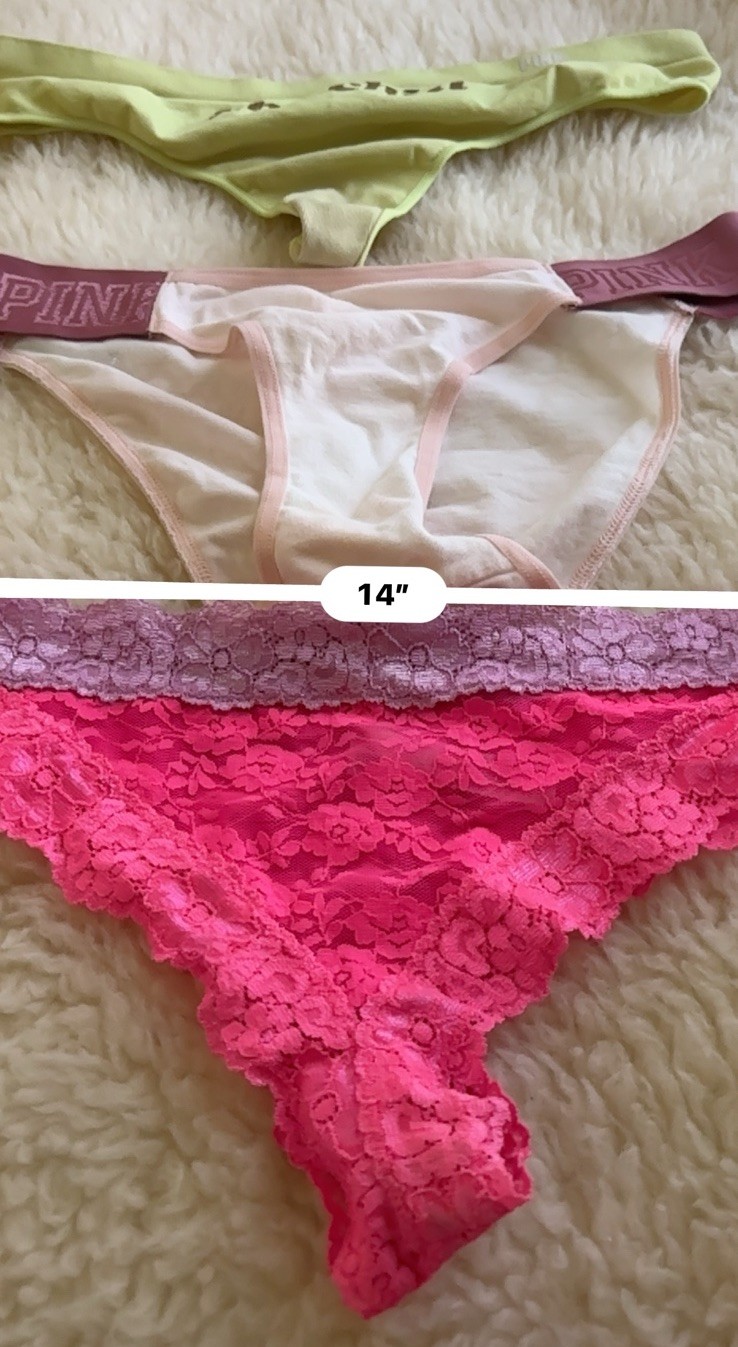 Vintage Lote 4 Pink/victoria Secrets Mic Pantis #5370