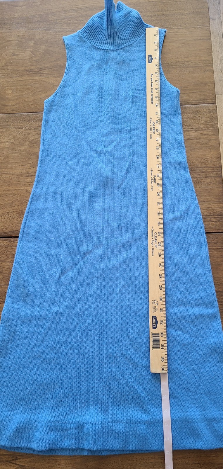 Vintage 60’s-70’s cornflower blue sweater dress Mollie Parnis Boutique NY Sm-Med