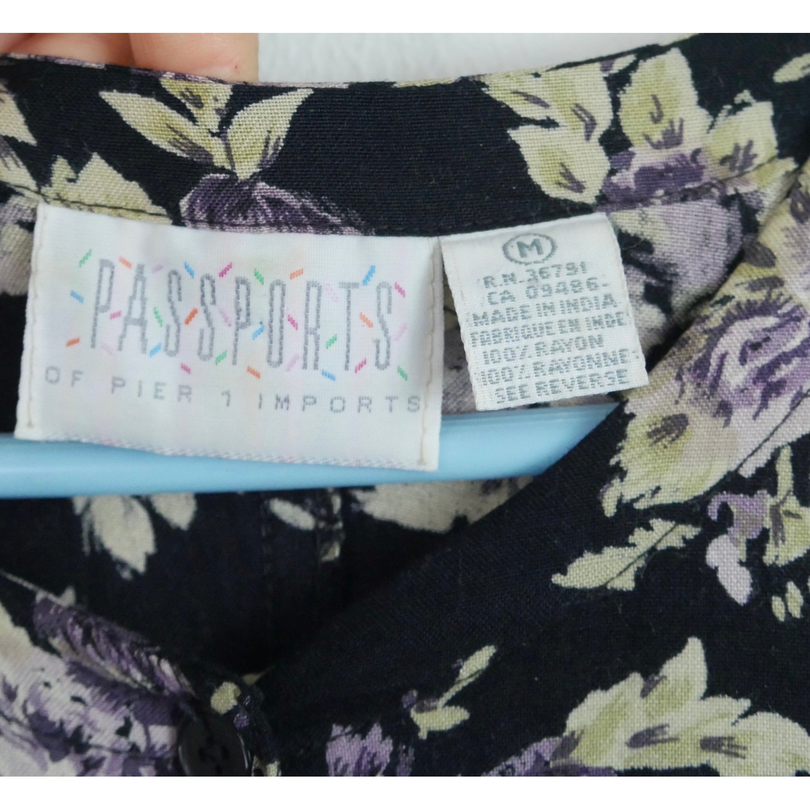 Vintage 90s Floral Midi Dress XS S Button Front Moody Floral Grunge Cottagecore