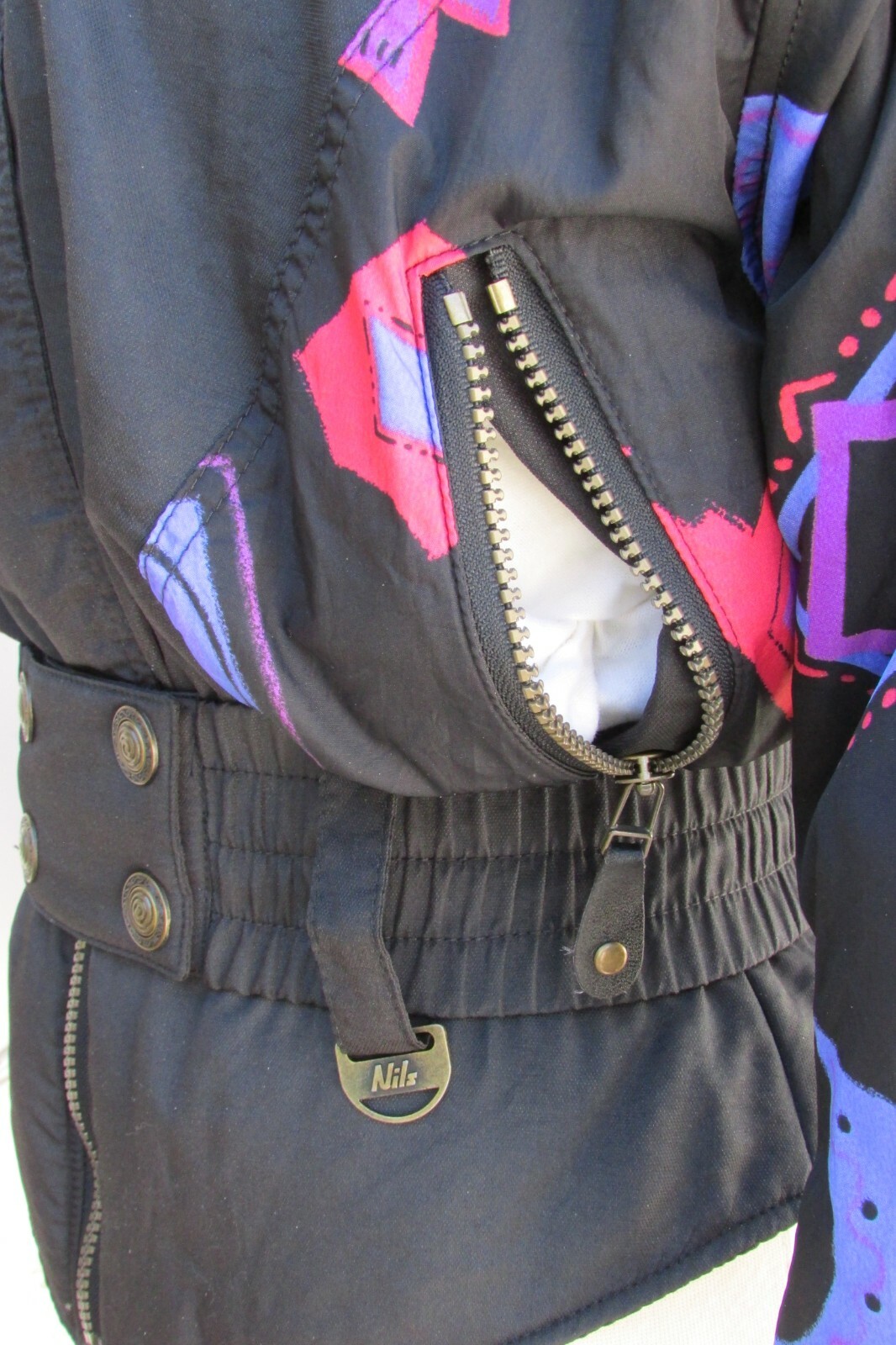 Vintage Nils Women’s Ski Jacket Geometric 80’s size S