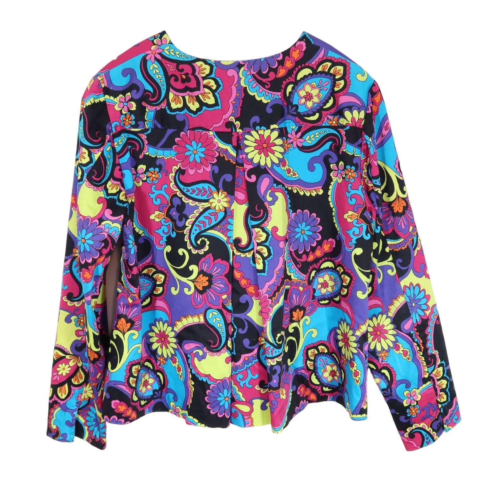 Vintage LAURA ASHLEY Floral Jacket Size M Maximalist Flower Power Paisley