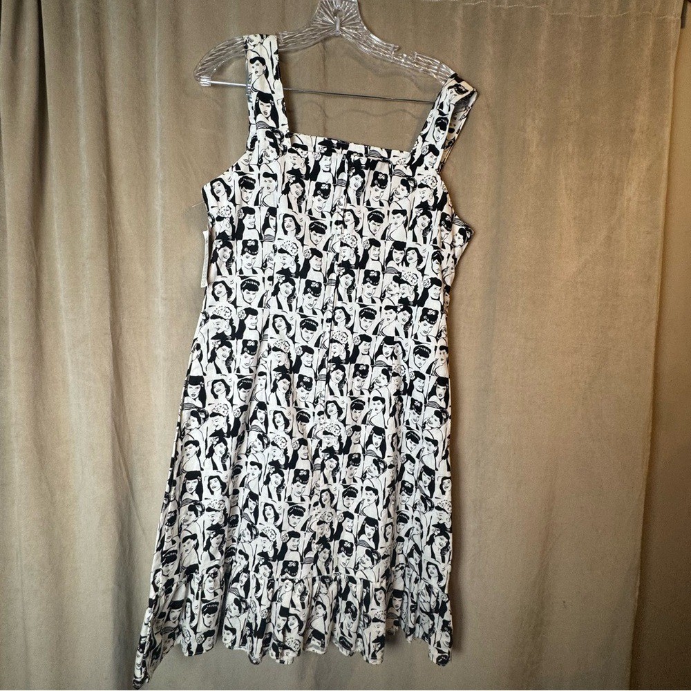Bernie Dexter Photo Booth Fellini Dress XL Pop ART vintage Retro NWT