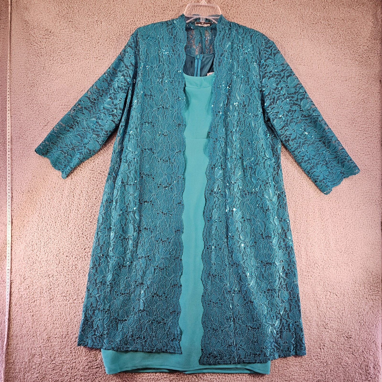 Miss Christina Dress Womens 3X Sleeveless Open Lace cardigan Vintage USA