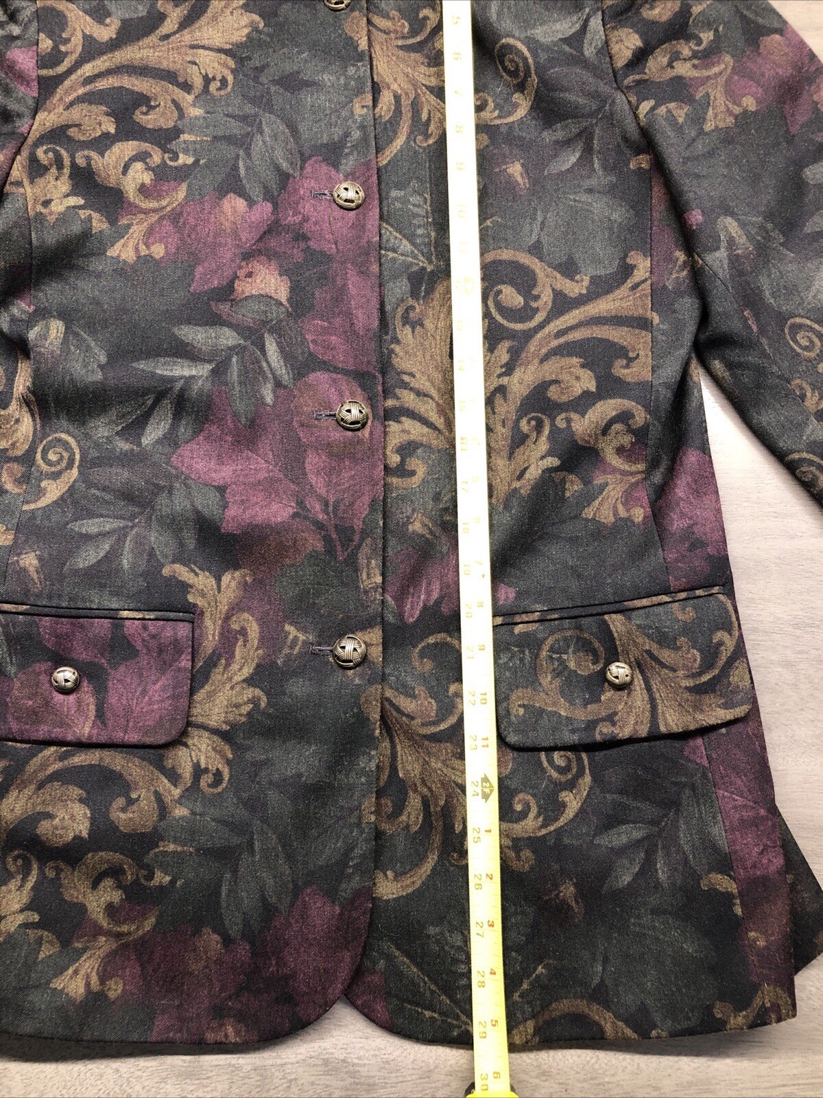 Preston & York Womens Size 12 Blazer Coat Nice Pattern