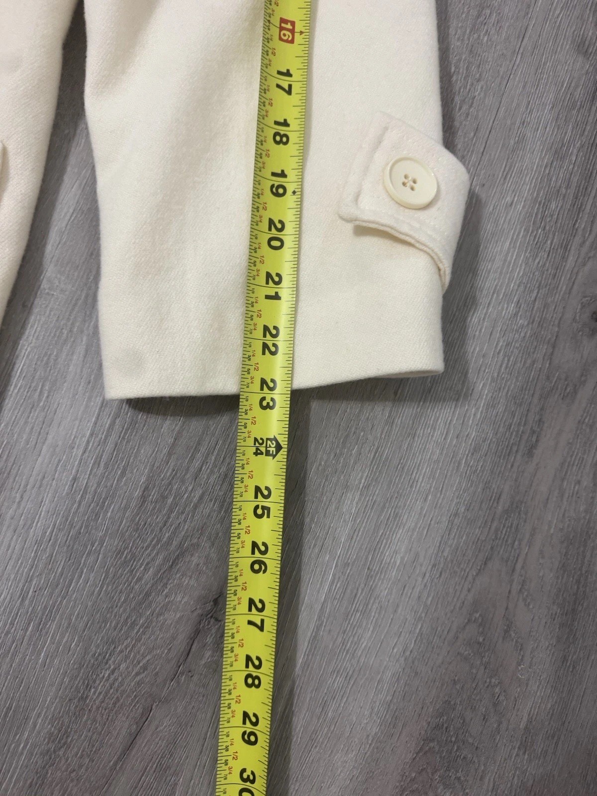 Wellington Fashions 100% Pure Merino Wool Vintage Ivory Women’s Coat USA Made