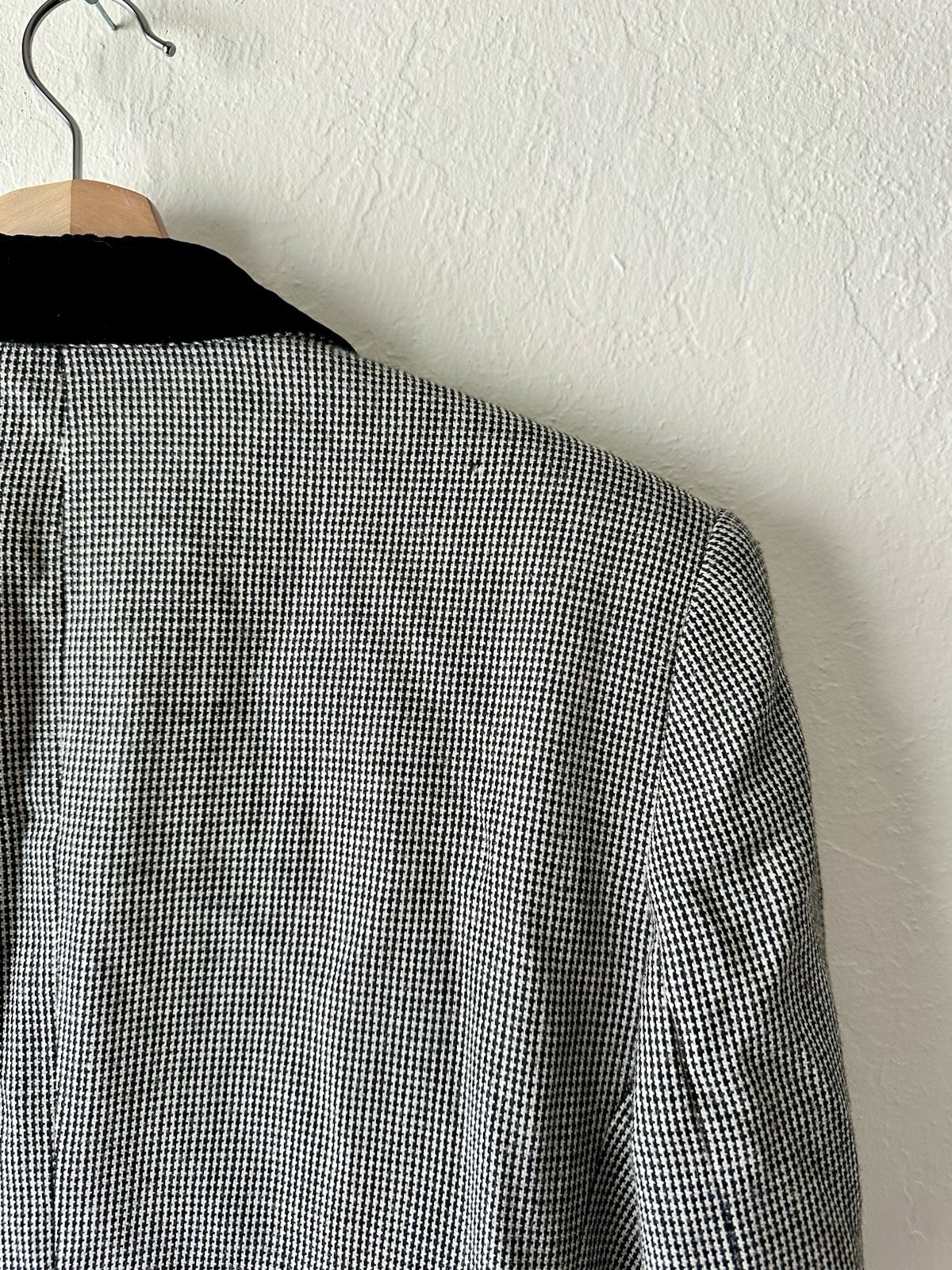 Vintage 90s valerie stevens wool equestrian riding blazer size 12 velvet collar