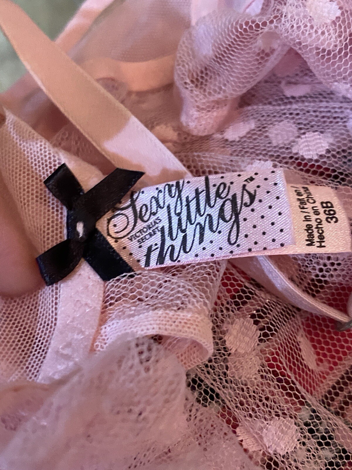 Victoria’s Secret Sexy Little Things Pink Y2K Babydoll Push Up Bra Nighty 36B