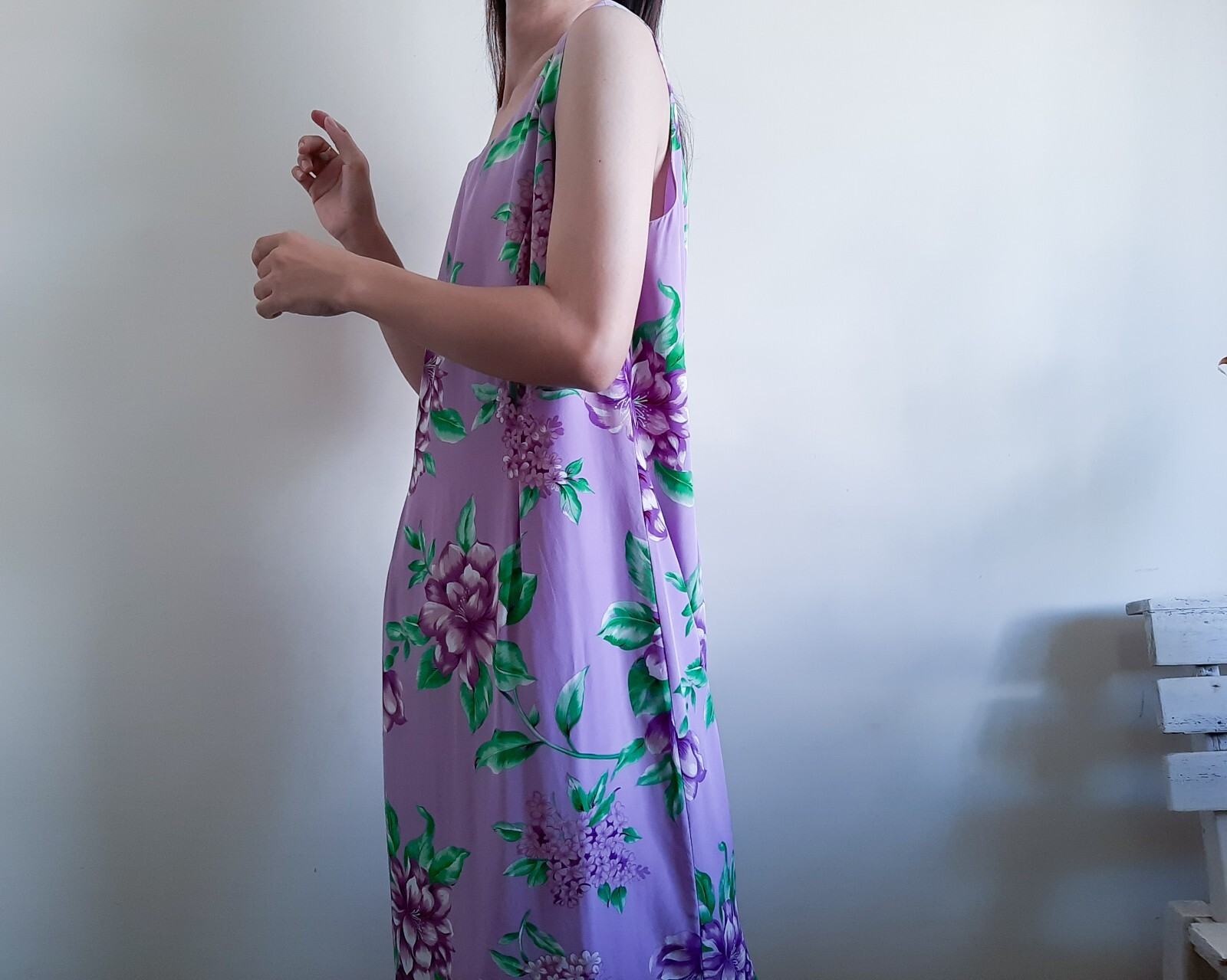 METRO STYLE Purple Floral 100% Silk Dress Jacket Set 2 Piece set Size 16 Size XL