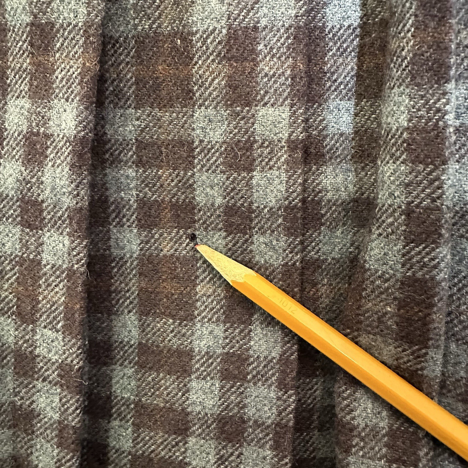 Pendleton VTG M662 Wool Walking Kilt Skirt 10 Muted Blue Purple Brown Plaid 80’s