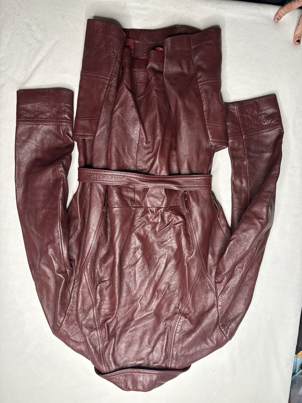 Vintage 1970’s Oxblood Leather Coat / Leathers by New England Sports Wear Co.
