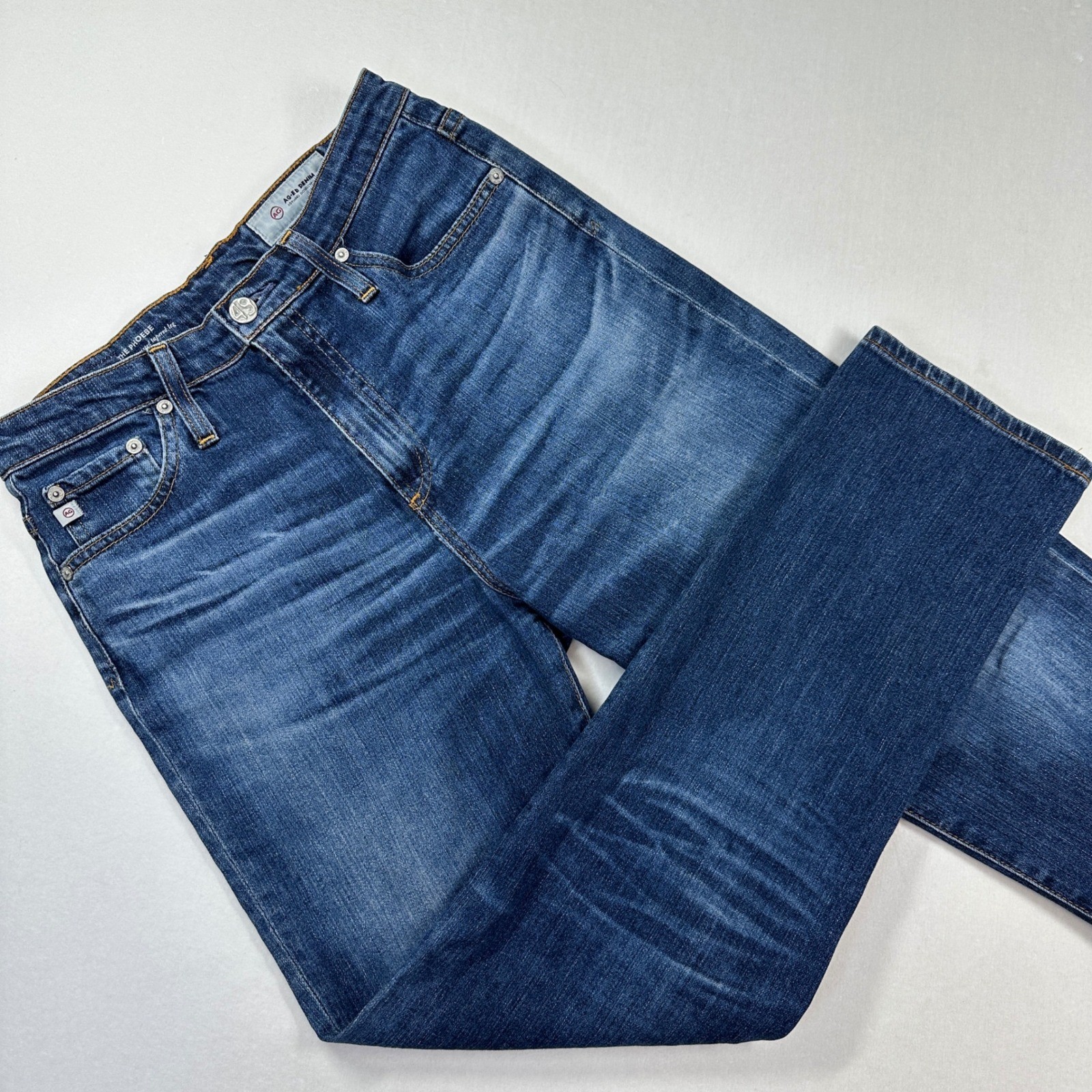 AG Adriano Goldschmied The Phoebe Jeans Sz 27 Vintage High Waisted Tapered Leg