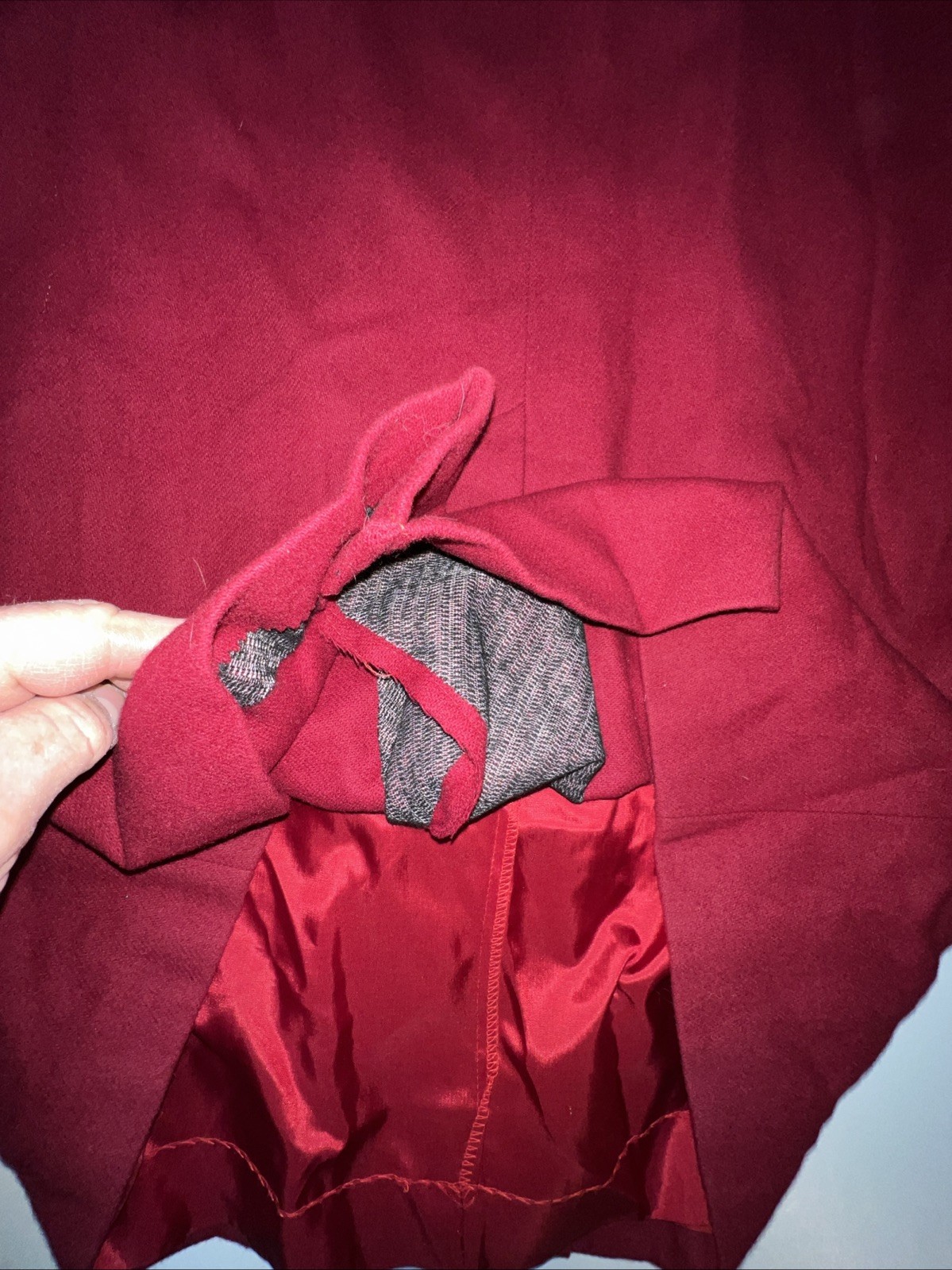 Vintage Bromley collection overcoat women’s 10 wool red Double breasted lined