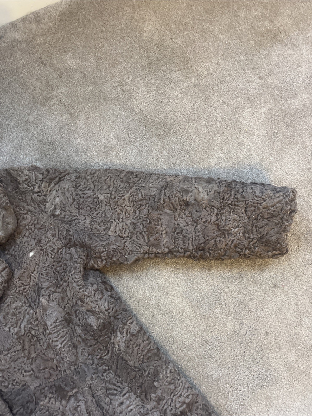 Vintage Karakul Lamb Toronto Furs Brown Coat K. Bouyotonoulos Athens Greece M/L