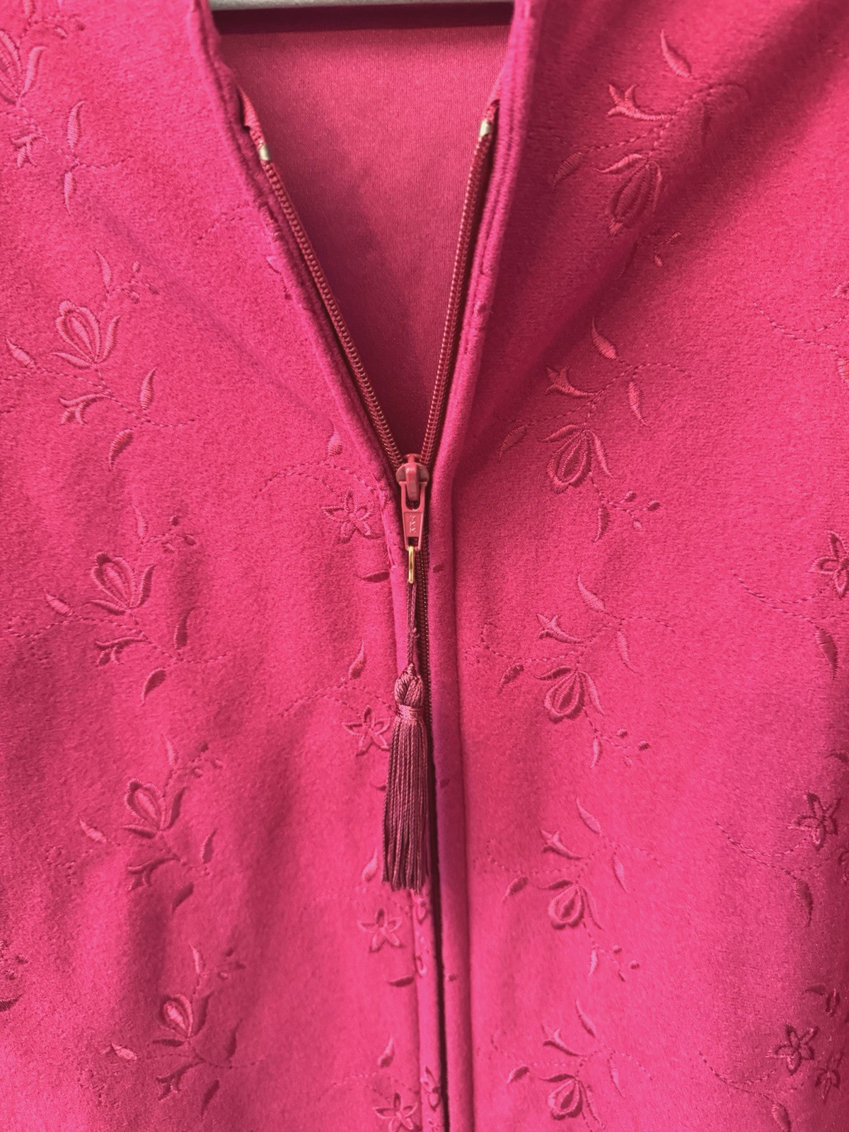 VTG Shadowline Bed Jacket Robe Embroidery Details NOS w/Tag 80’s Cottagecore S/M