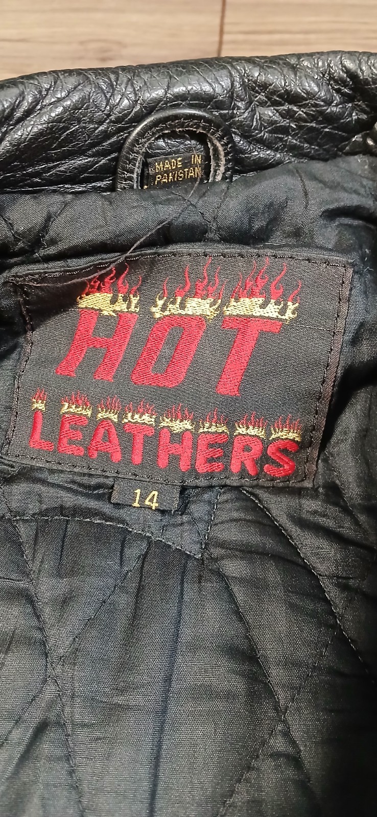 HOT LEATHERS – Women’s Biker Motorcycle Jacket Sz 14 Harley-Davidson Wolf – VTG