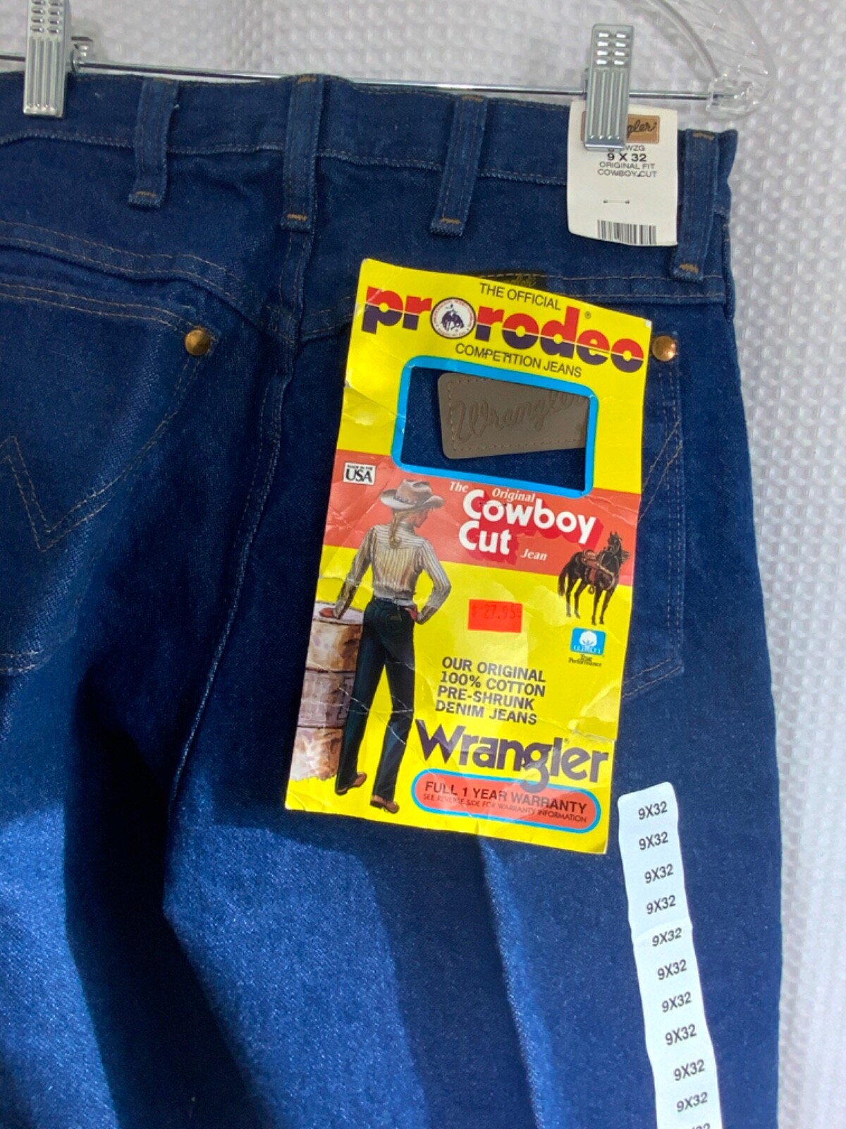 Women’s vintage western size 9 32 L high waist jeans NEW WITH TAGS