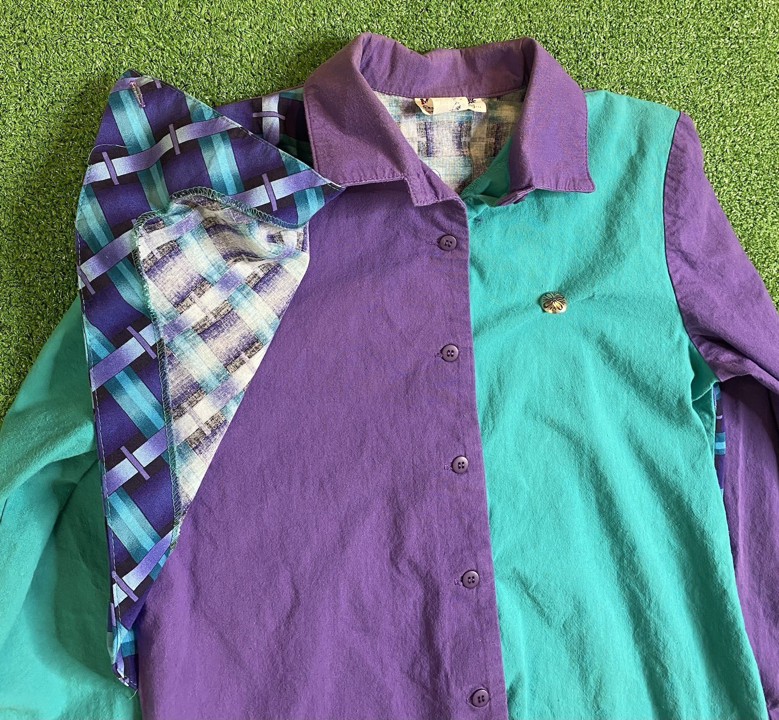 Vintage 90s Miller Stockman for Western Living Shirt Womens S Button Rodeo USA