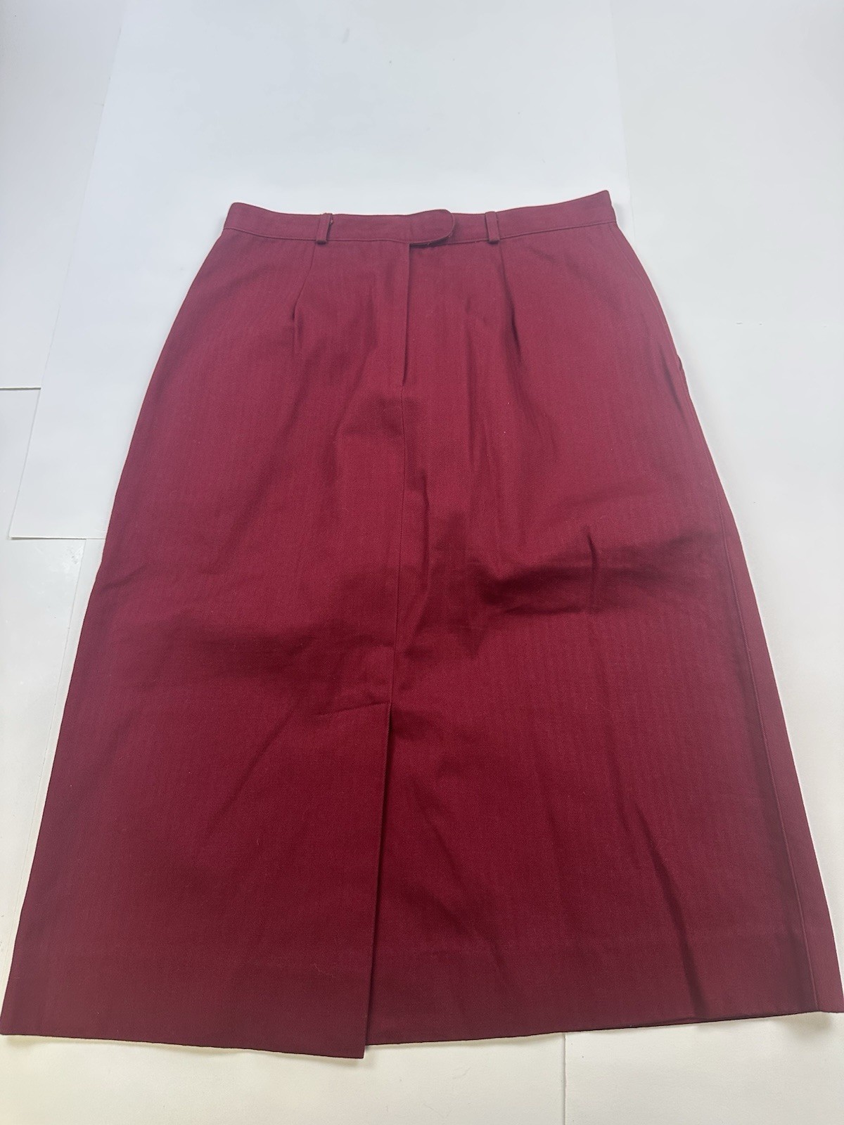 Vintage Izod Lacoste For Her 70s-80s Women’s Midi Skirt Red Size 14 Preppy