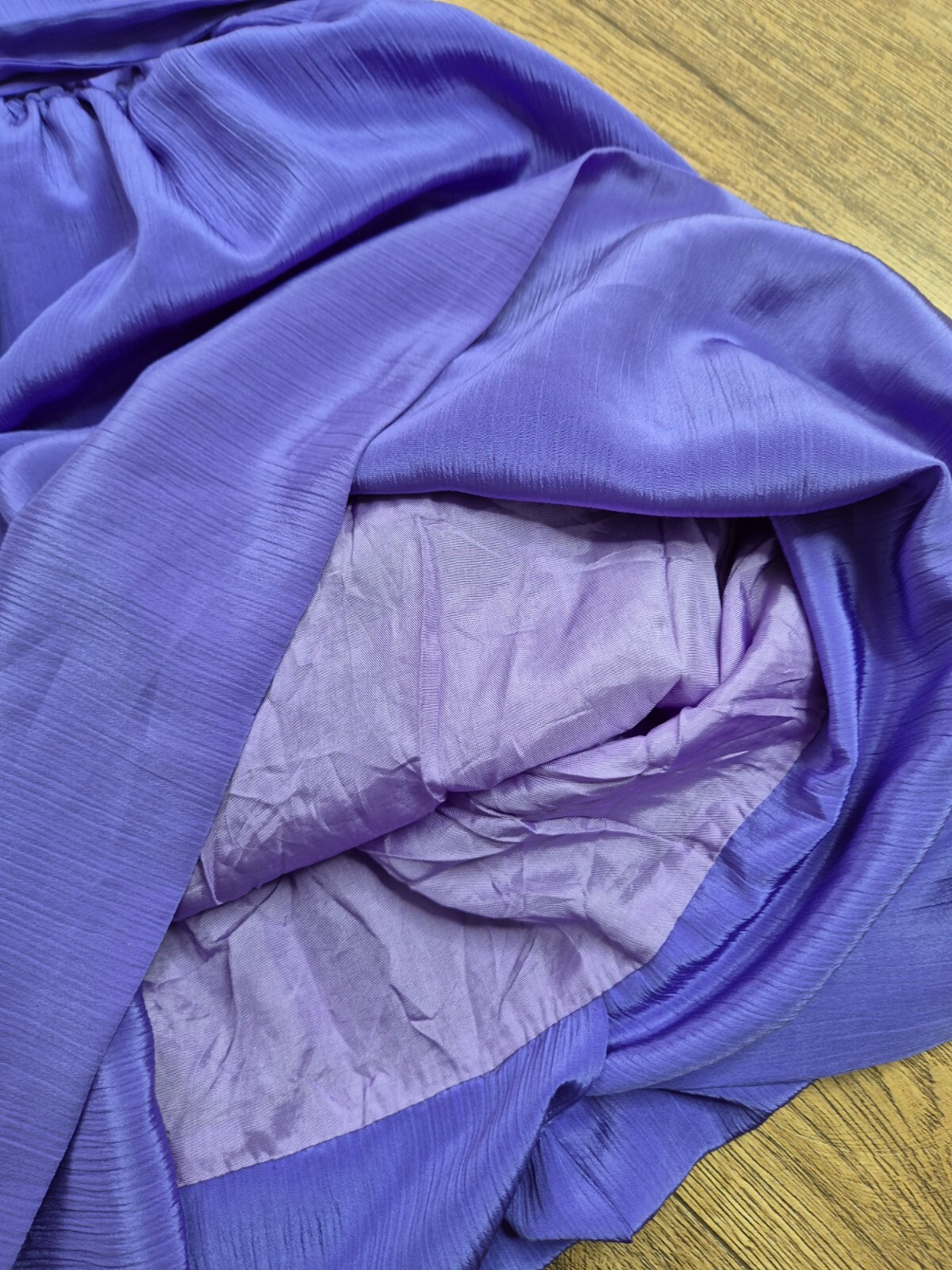 Vintage 80s prom dress size S purple color pleated baloon Carolin Muoti Hovi